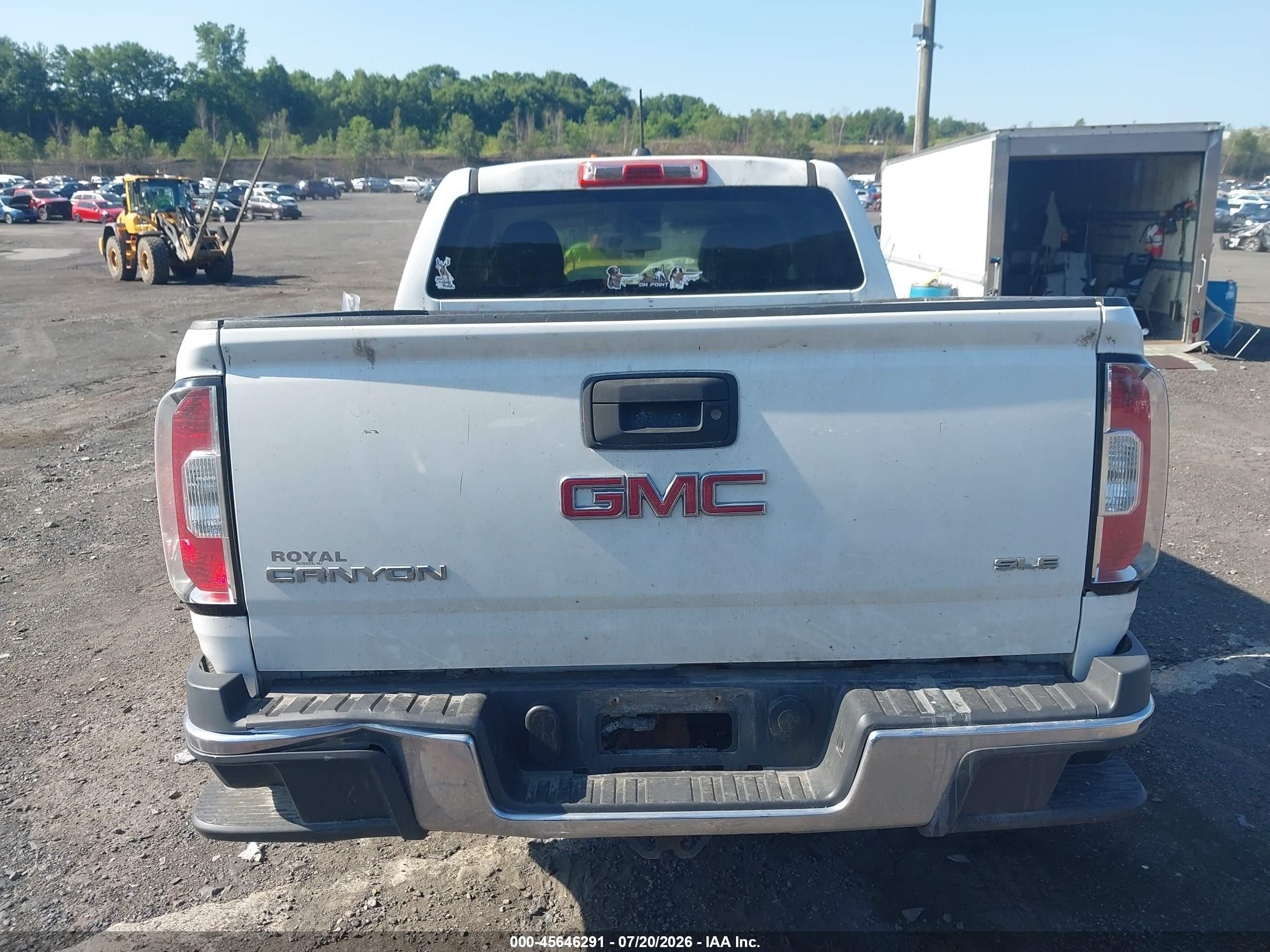 2015 Gmc Canyon 4wd Sle Белый vin: 1GTG6BE36F1212156