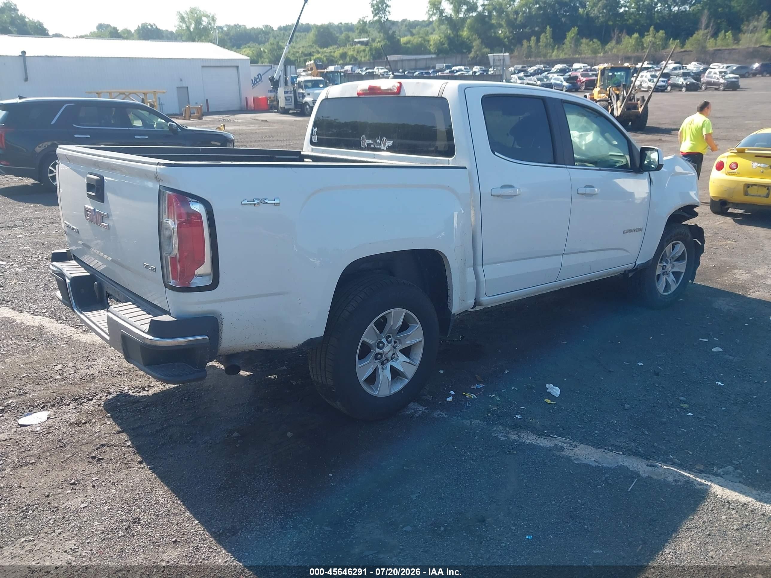 2015 Gmc Canyon 4wd Sle Белый vin: 1GTG6BE36F1212156