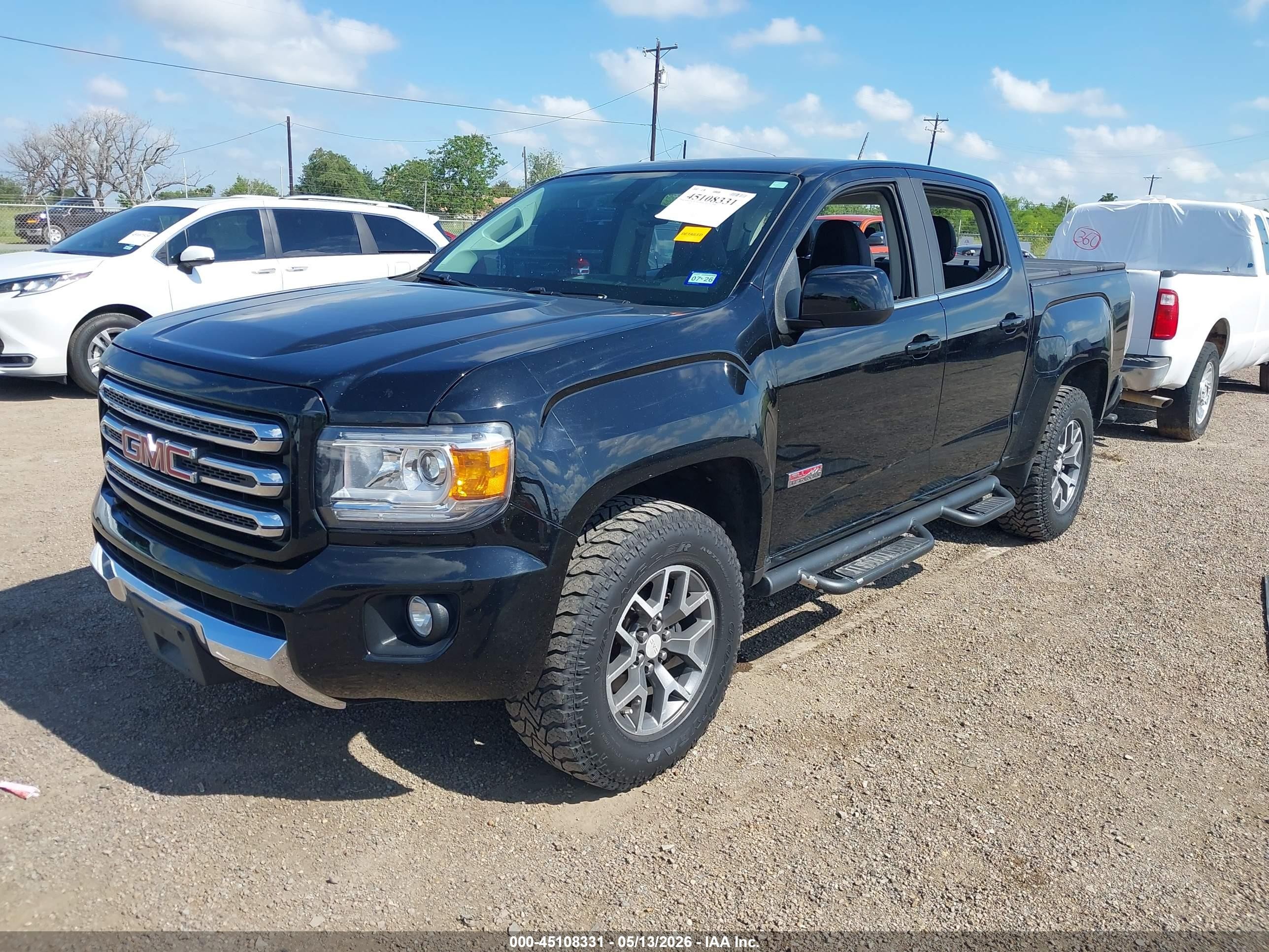 2015 Gmc Canyon Sle Черный vin: 1GTG6BE38F1241612