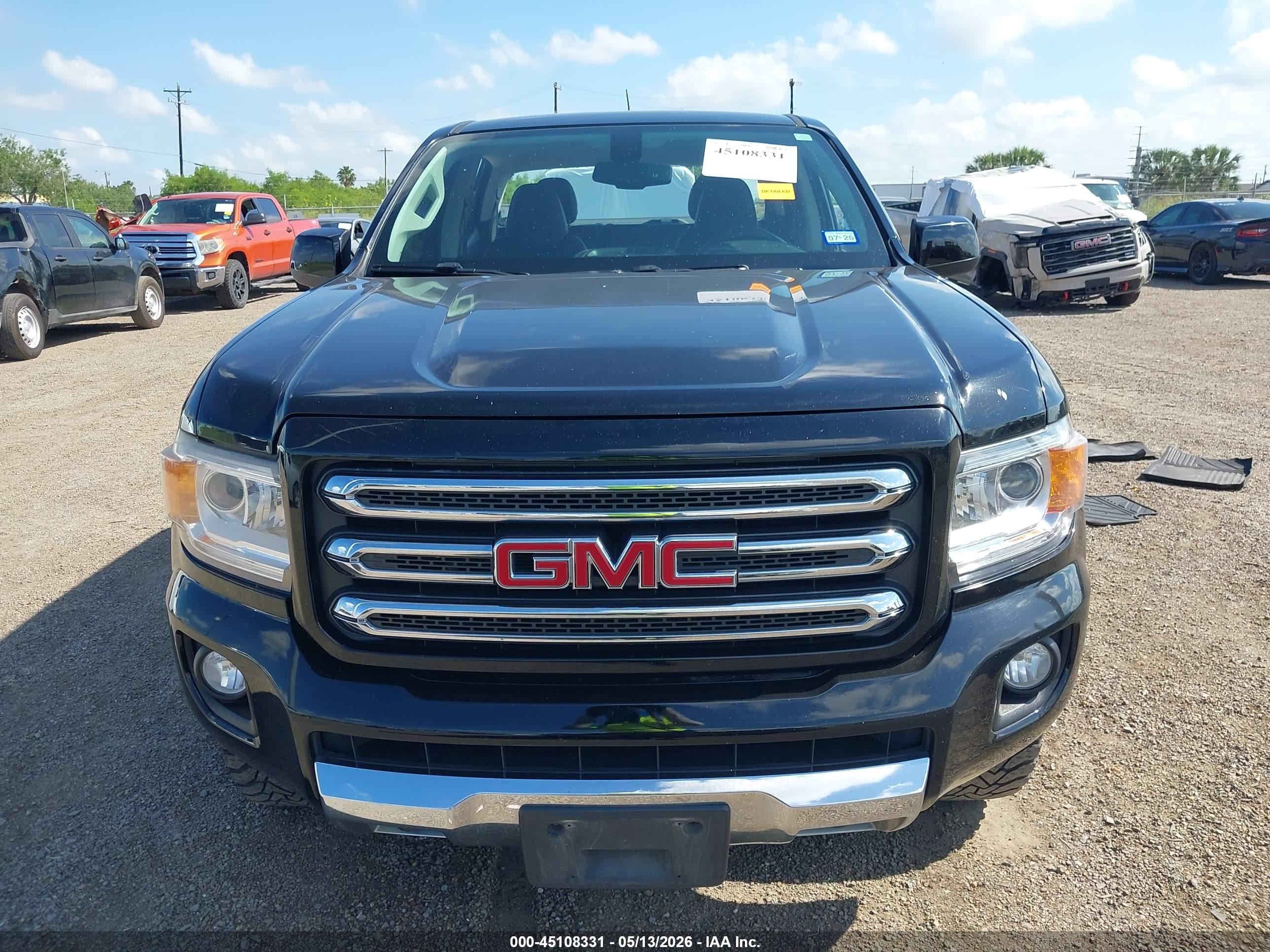 2015 Gmc Canyon Sle Черный vin: 1GTG6BE38F1241612
