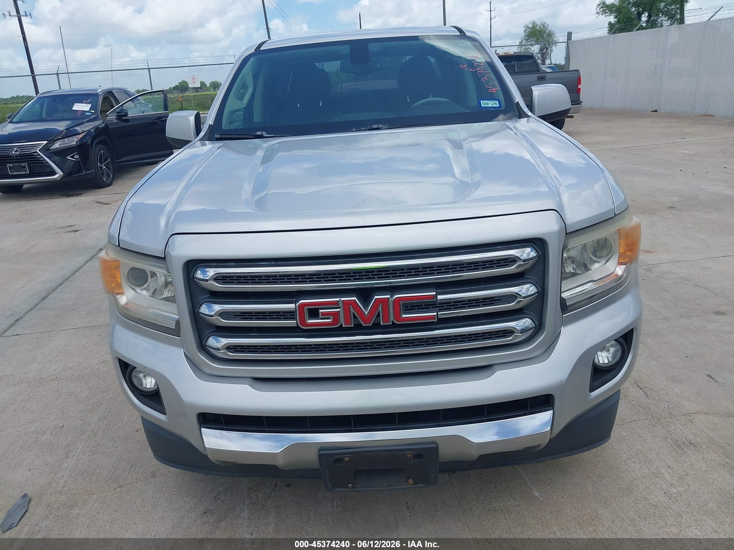 2015 Gmc Canyon 4wd Sle Silver vin: 1GTG6BE39F1117476