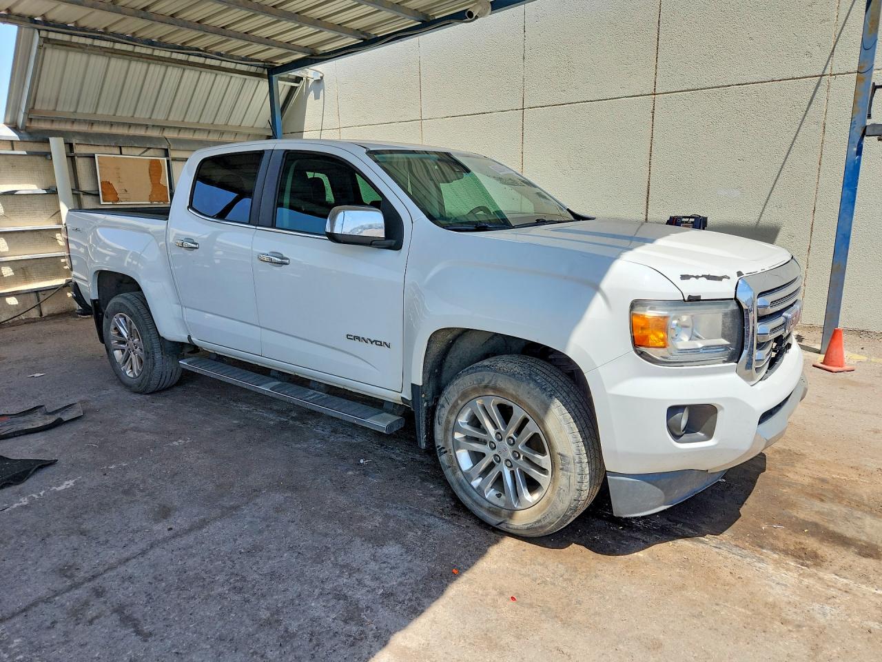 2015 Gmc Canyon Slt White vin: 1GTG6CE31F1155516