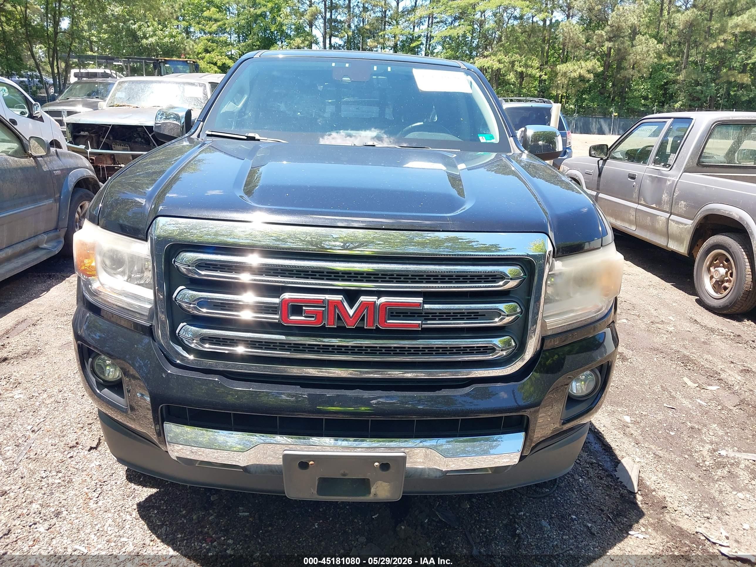 2015 Gmc Canyon Slt Black vin: 1GTG6CE31F1205797