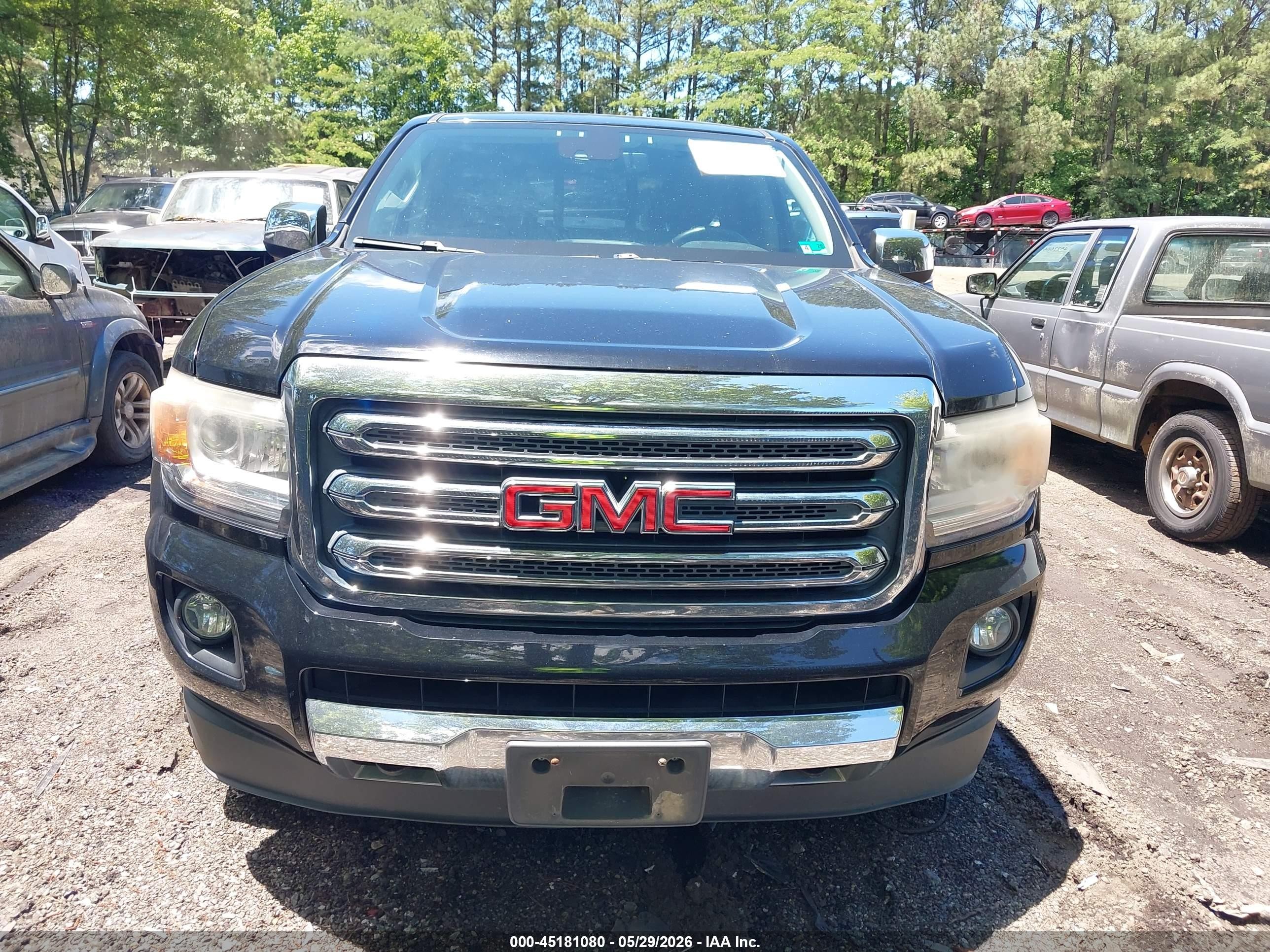 2015 Gmc Canyon Slt Black vin: 1GTG6CE31F1205797