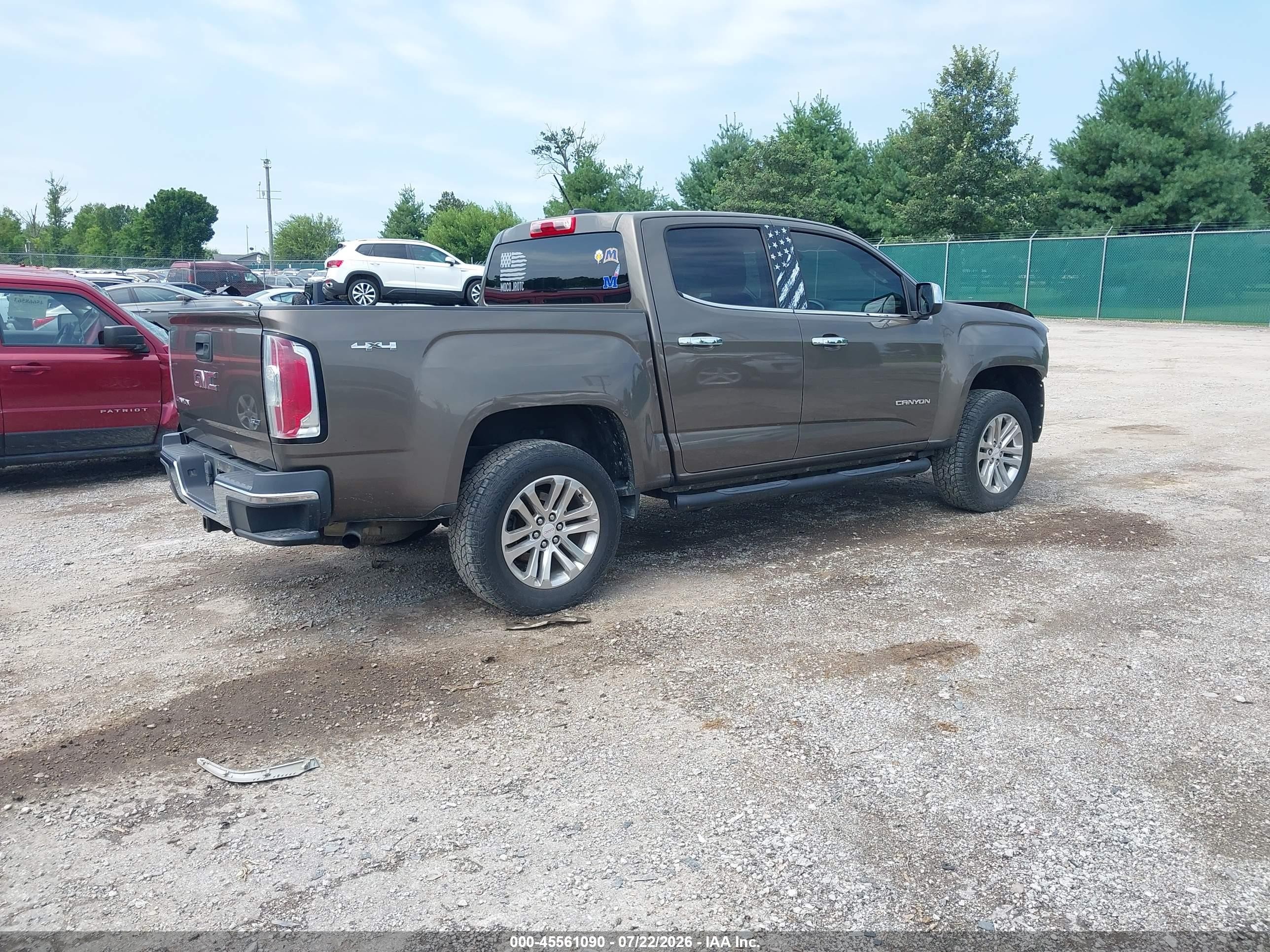 2015 Gmc Canyon 4wd Slt Brown vin: 1GTG6CE33F1198934