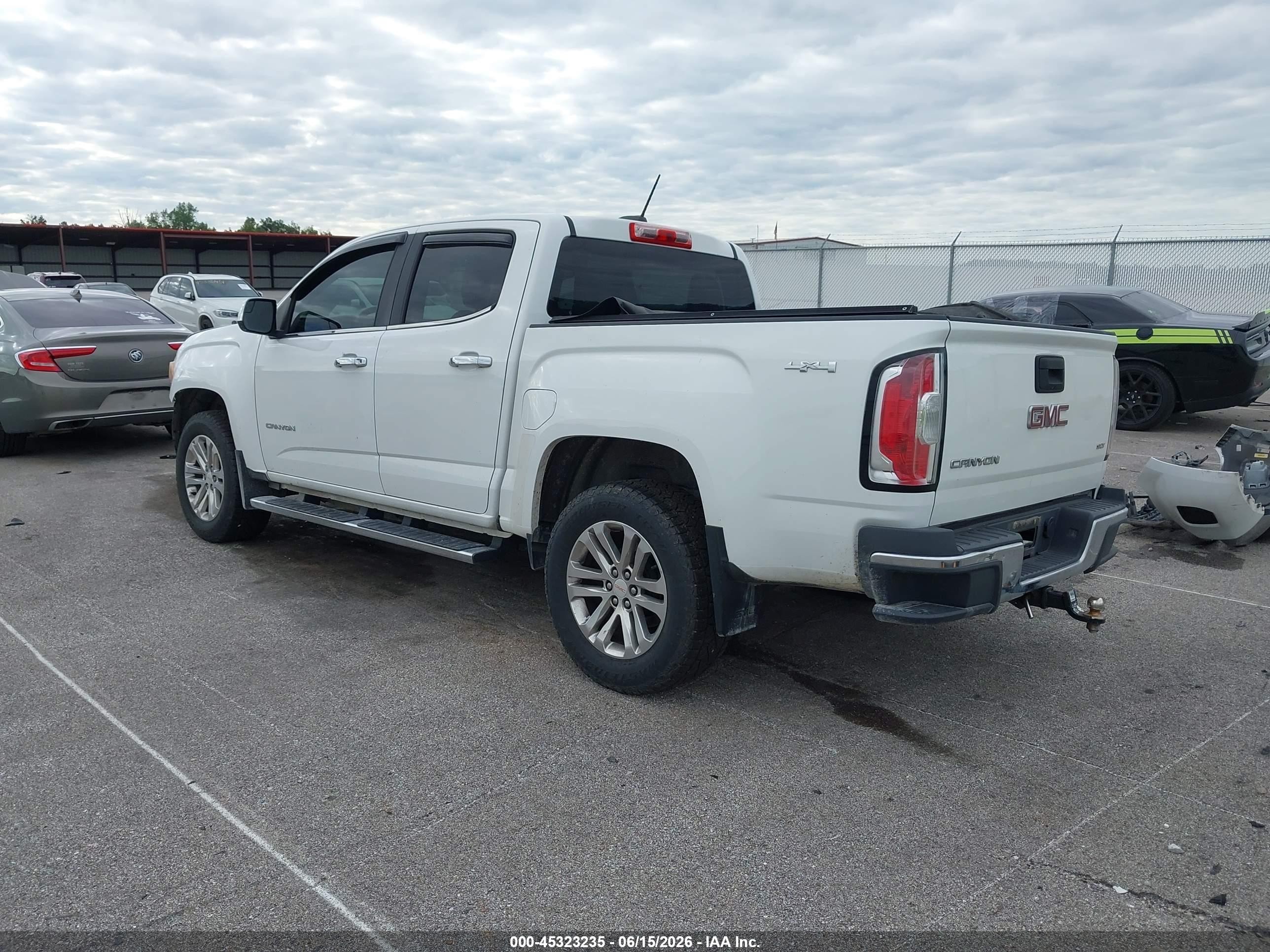2015 Gmc Canyon 4wd Slt/slt White vin: 1GTG6CE33F1209981