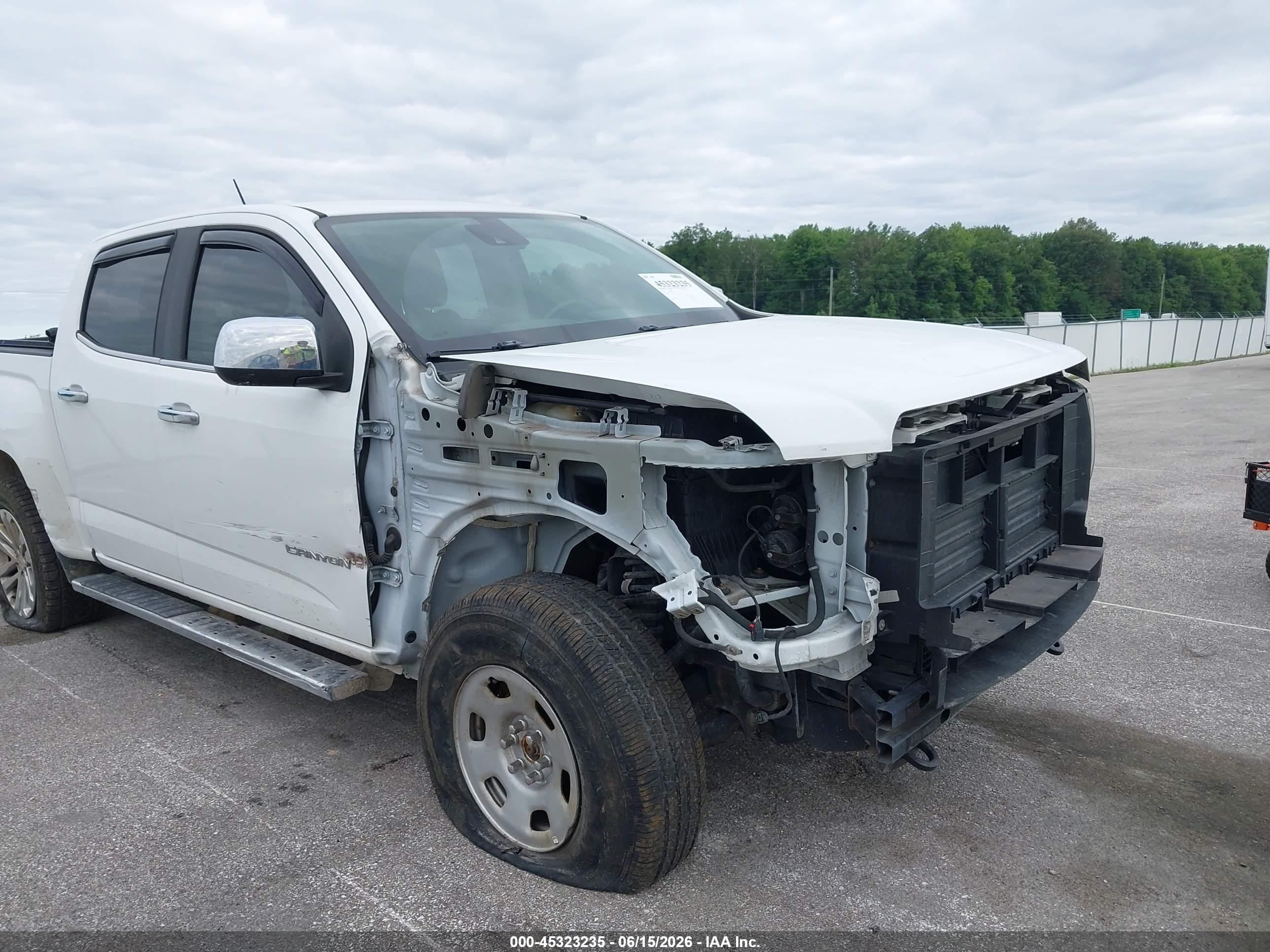 2015 Gmc Canyon 4wd Slt/slt White vin: 1GTG6CE33F1209981