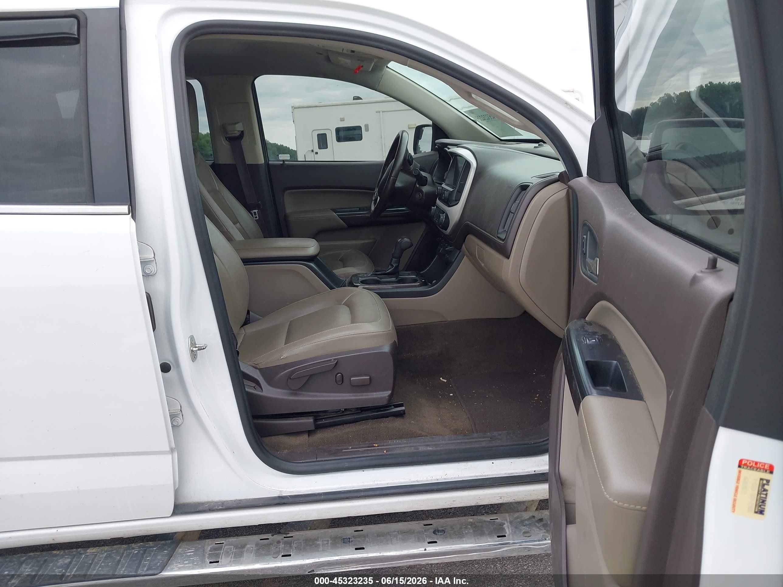 2015 Gmc Canyon 4wd Slt/slt White vin: 1GTG6CE33F1209981