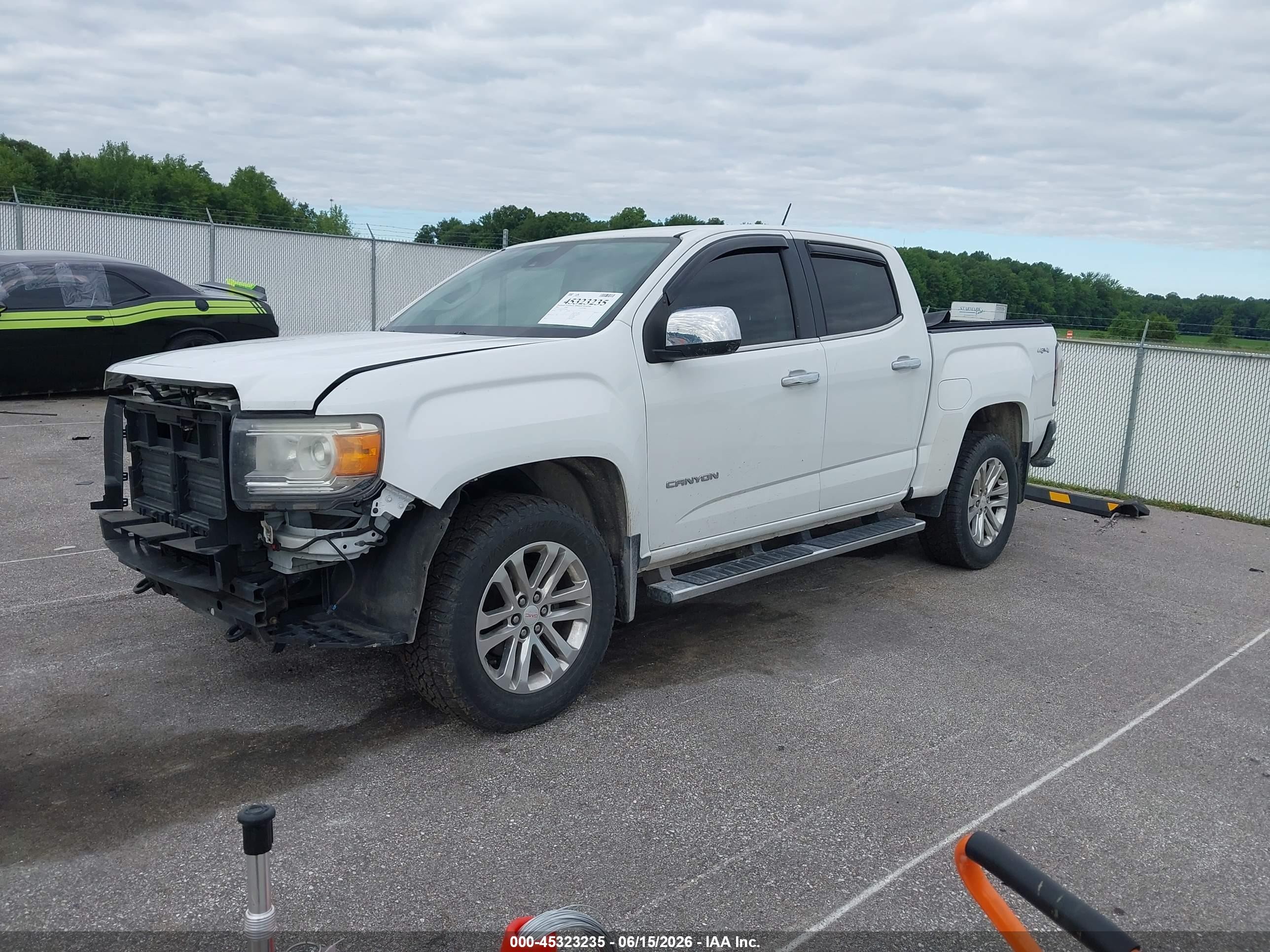 2015 Gmc Canyon 4wd Slt/slt White vin: 1GTG6CE33F1209981