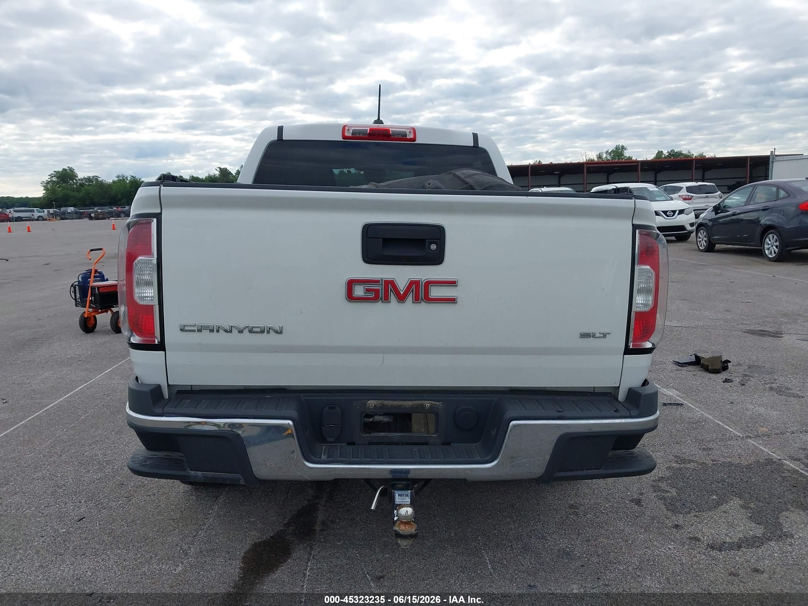 2015 Gmc Canyon 4wd Slt/slt White vin: 1GTG6CE33F1209981