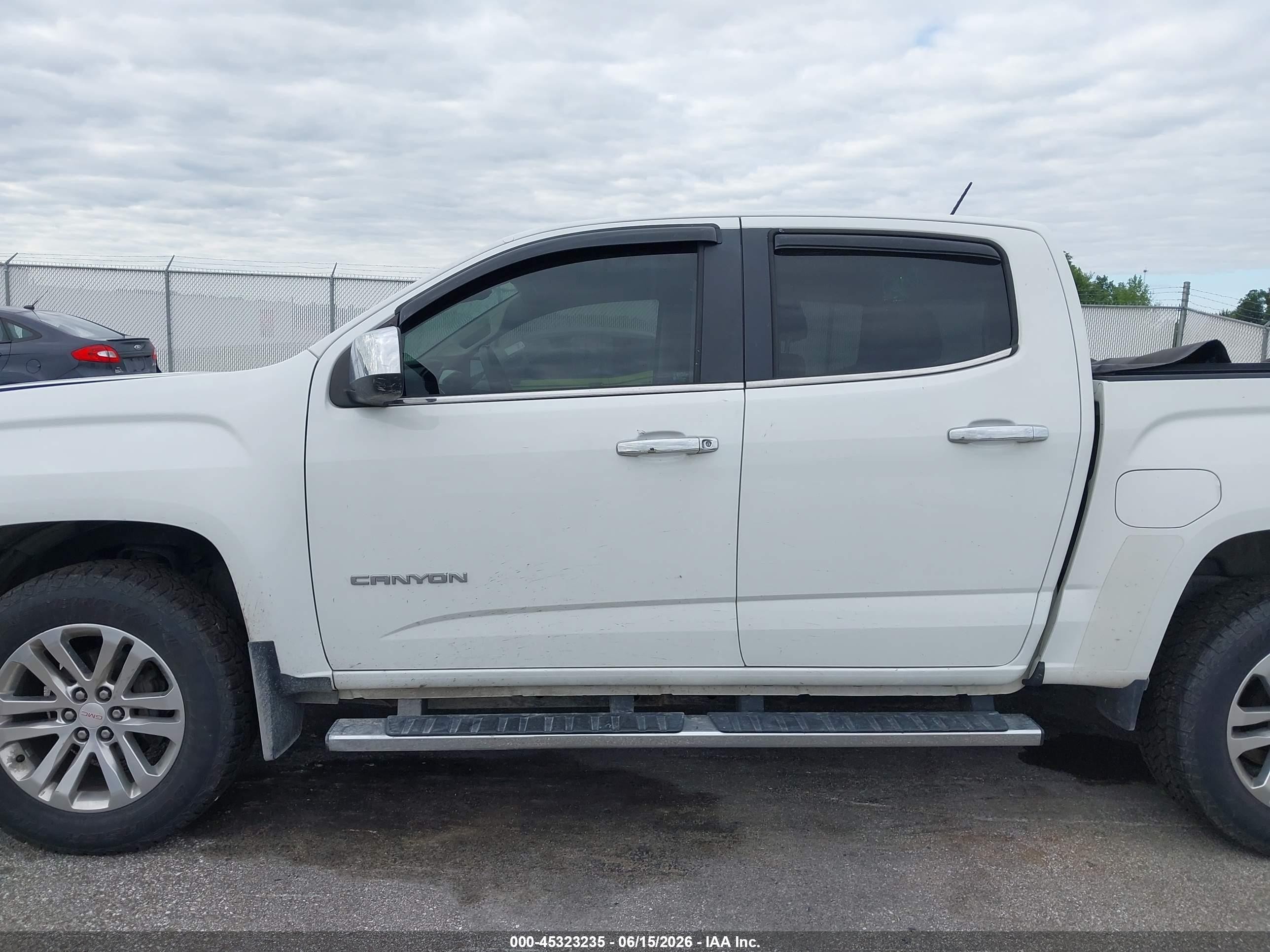 2015 Gmc Canyon 4wd Slt/slt White vin: 1GTG6CE33F1209981