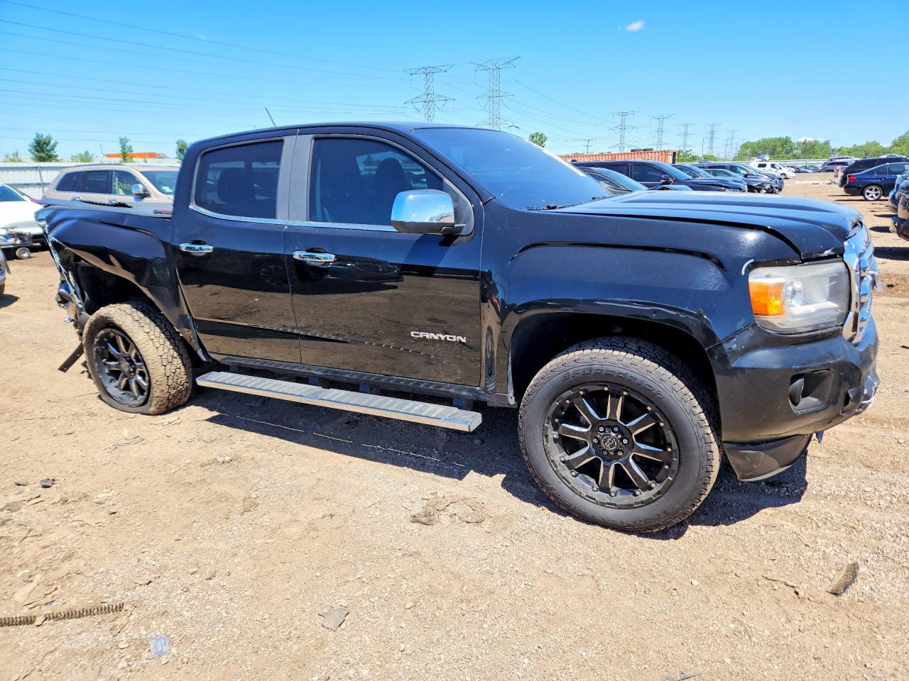 2015 Gmc Canyon Slt Черный vin: 1GTG6CE33F1218535