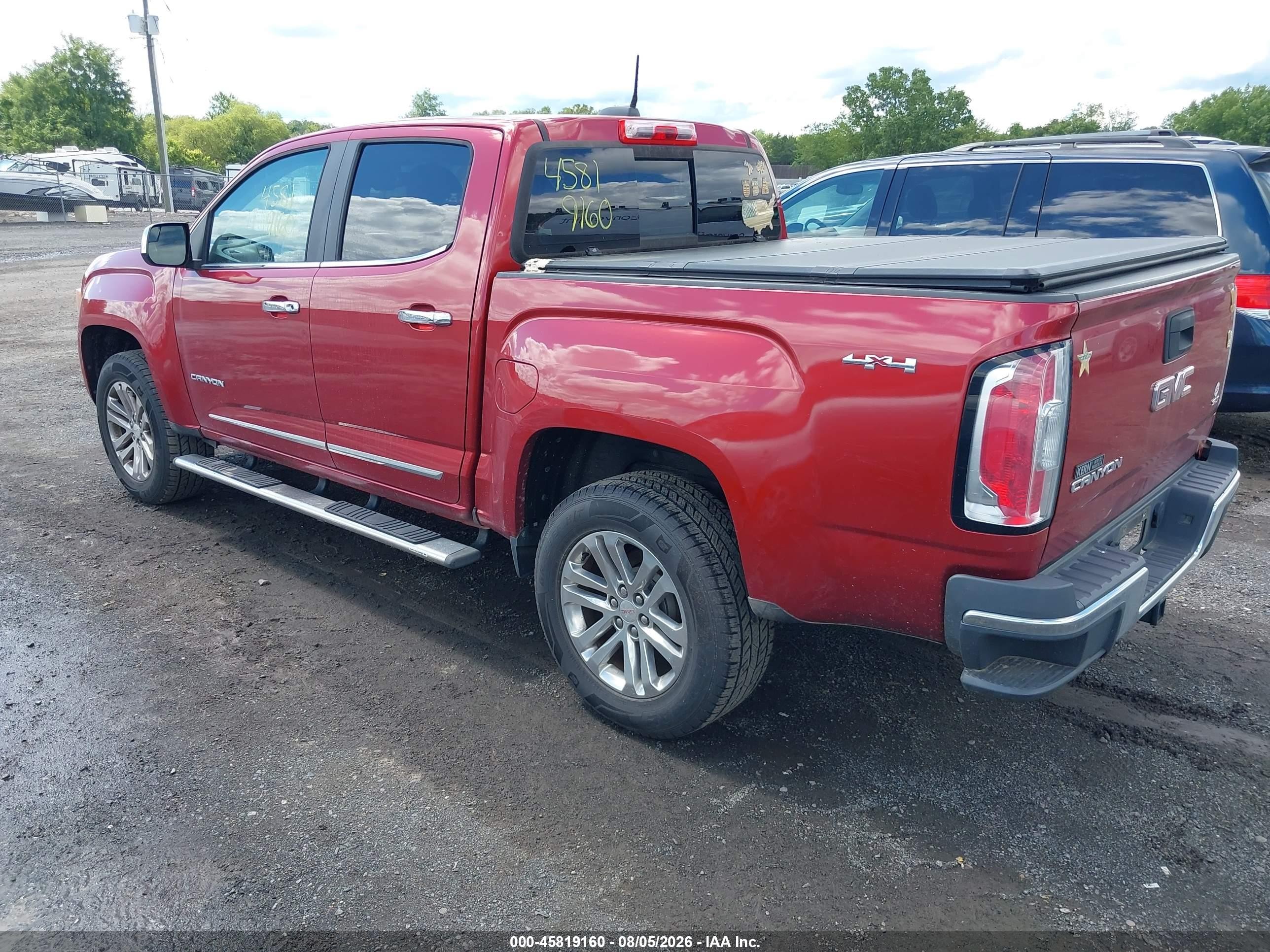 2015 Gmc Canyon 4wd Slt Red vin: 1GTG6CE33F1233827