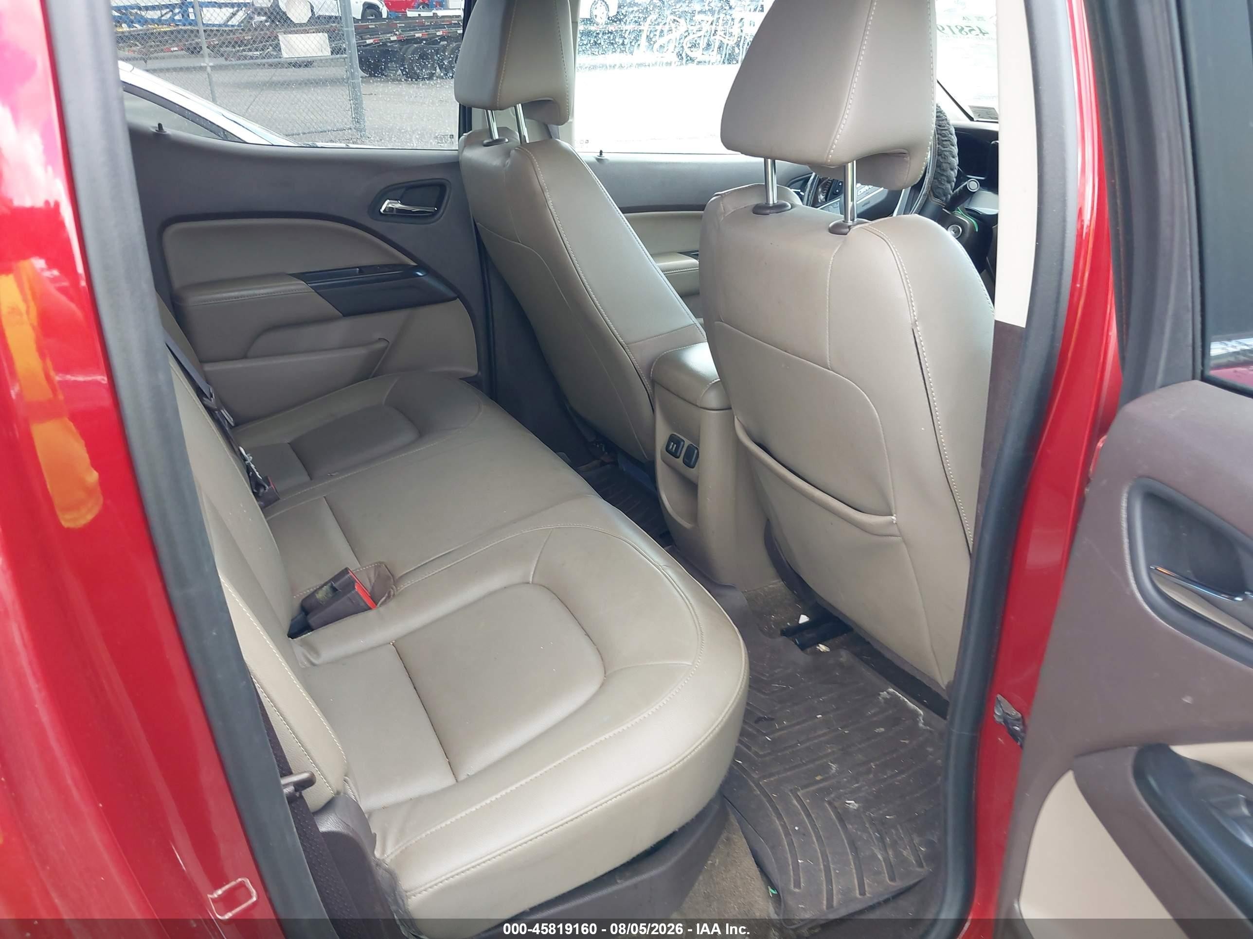 2015 Gmc Canyon 4wd Slt Red vin: 1GTG6CE33F1233827