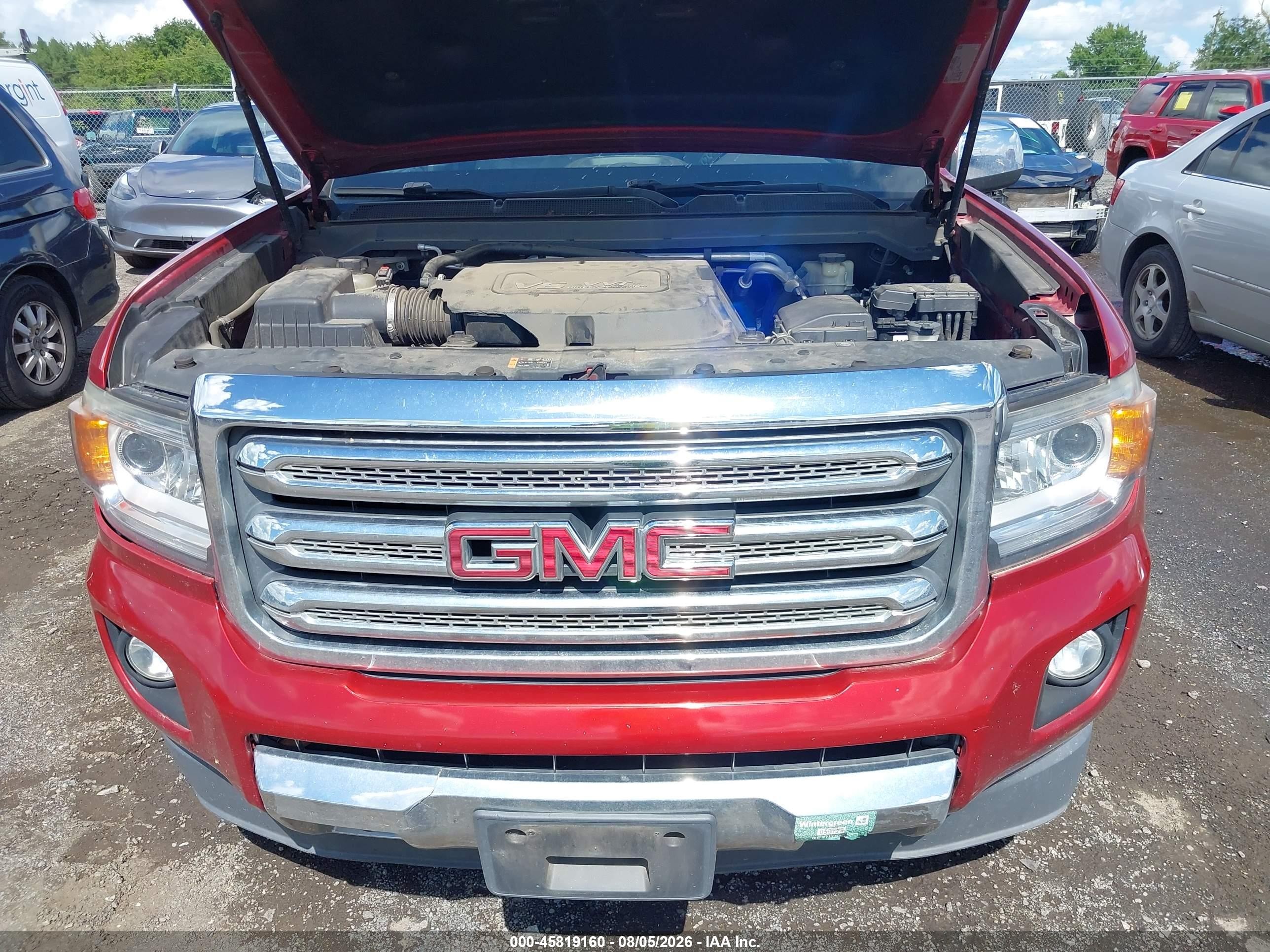 2015 Gmc Canyon 4wd Slt Red vin: 1GTG6CE33F1233827