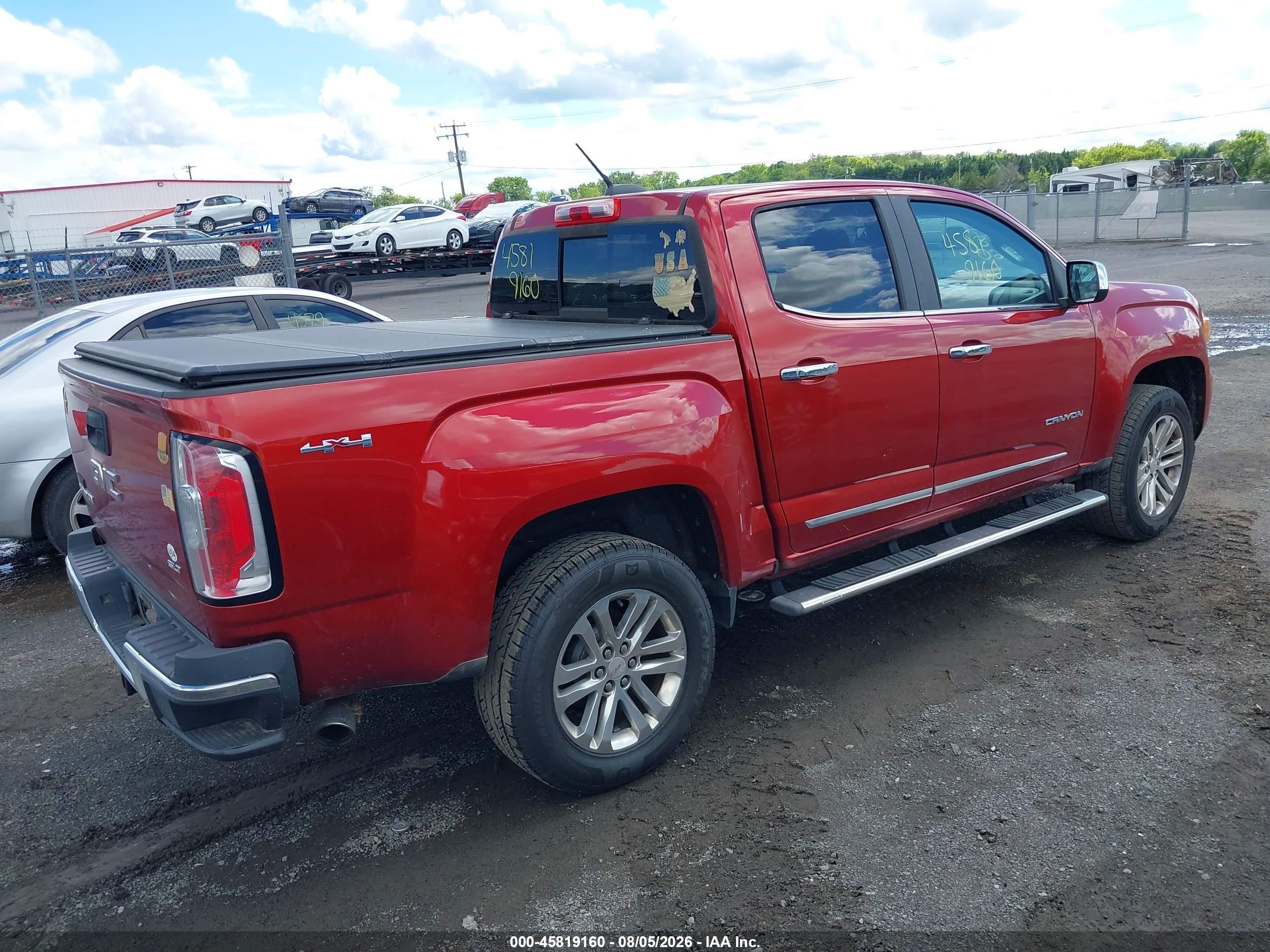 2015 Gmc Canyon 4wd Slt Red vin: 1GTG6CE33F1233827