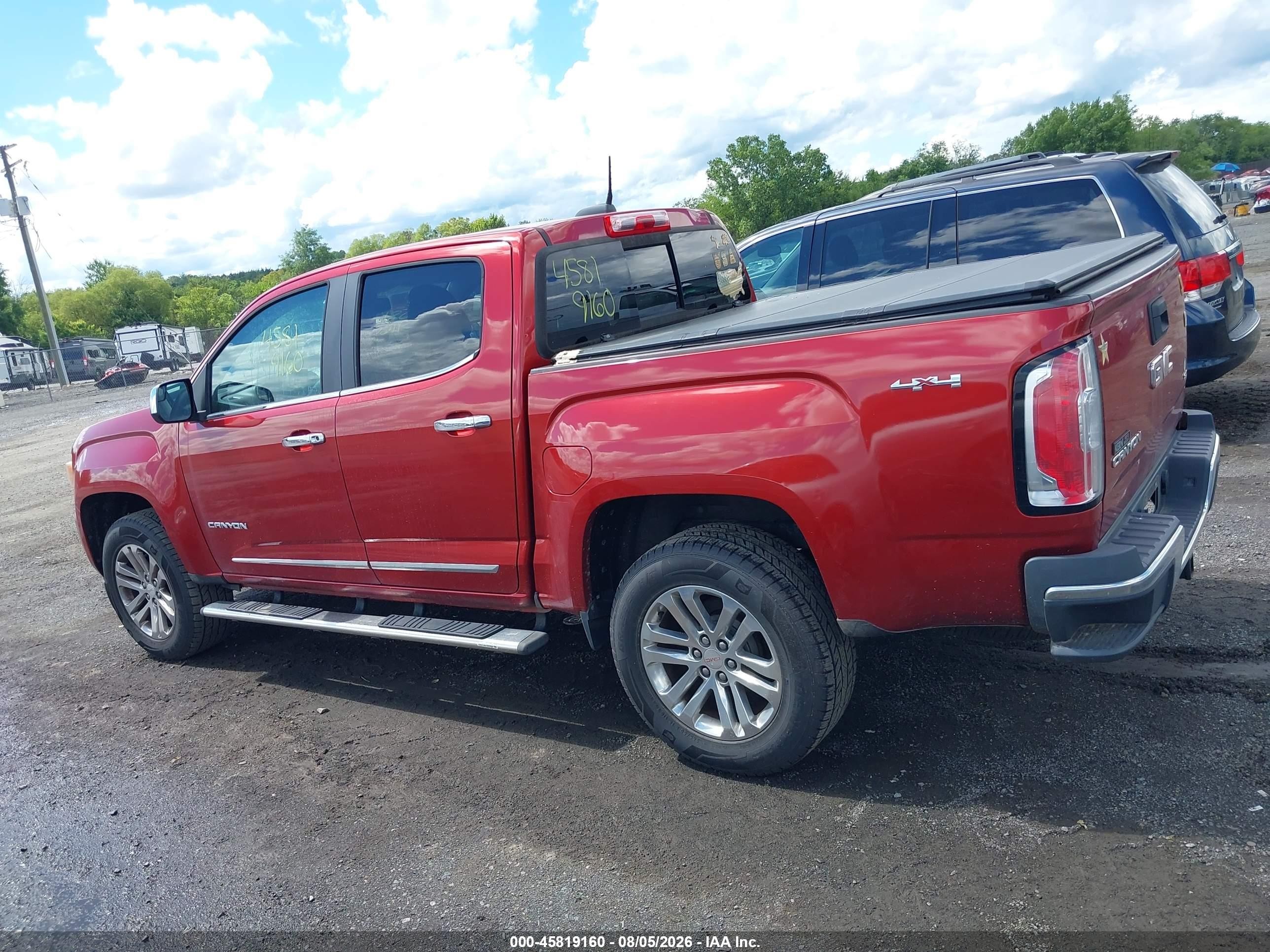 2015 Gmc Canyon 4wd Slt Red vin: 1GTG6CE33F1233827