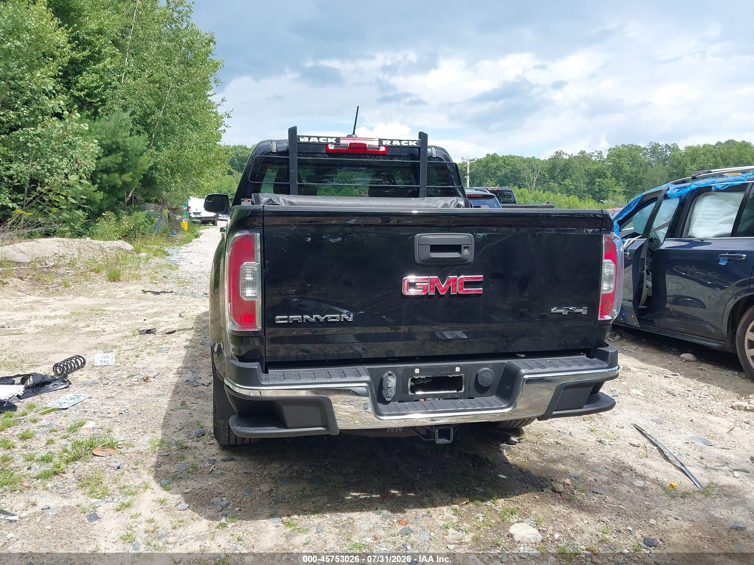 2015 Gmc Canyon 4wd Slt Black vin: 1GTG6CE33F1256413