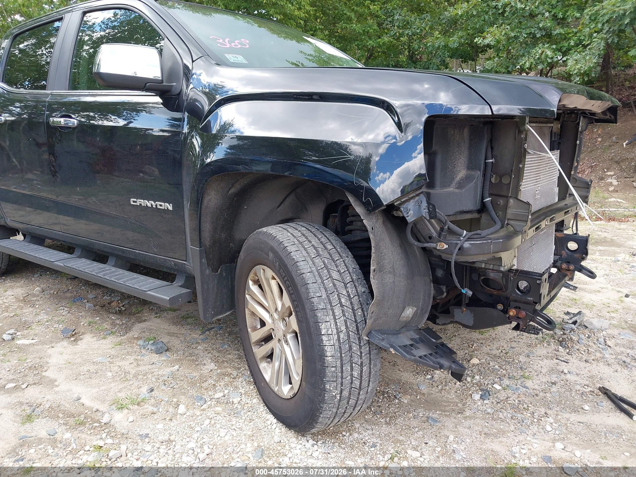 2015 Gmc Canyon 4wd Slt Black vin: 1GTG6CE33F1256413