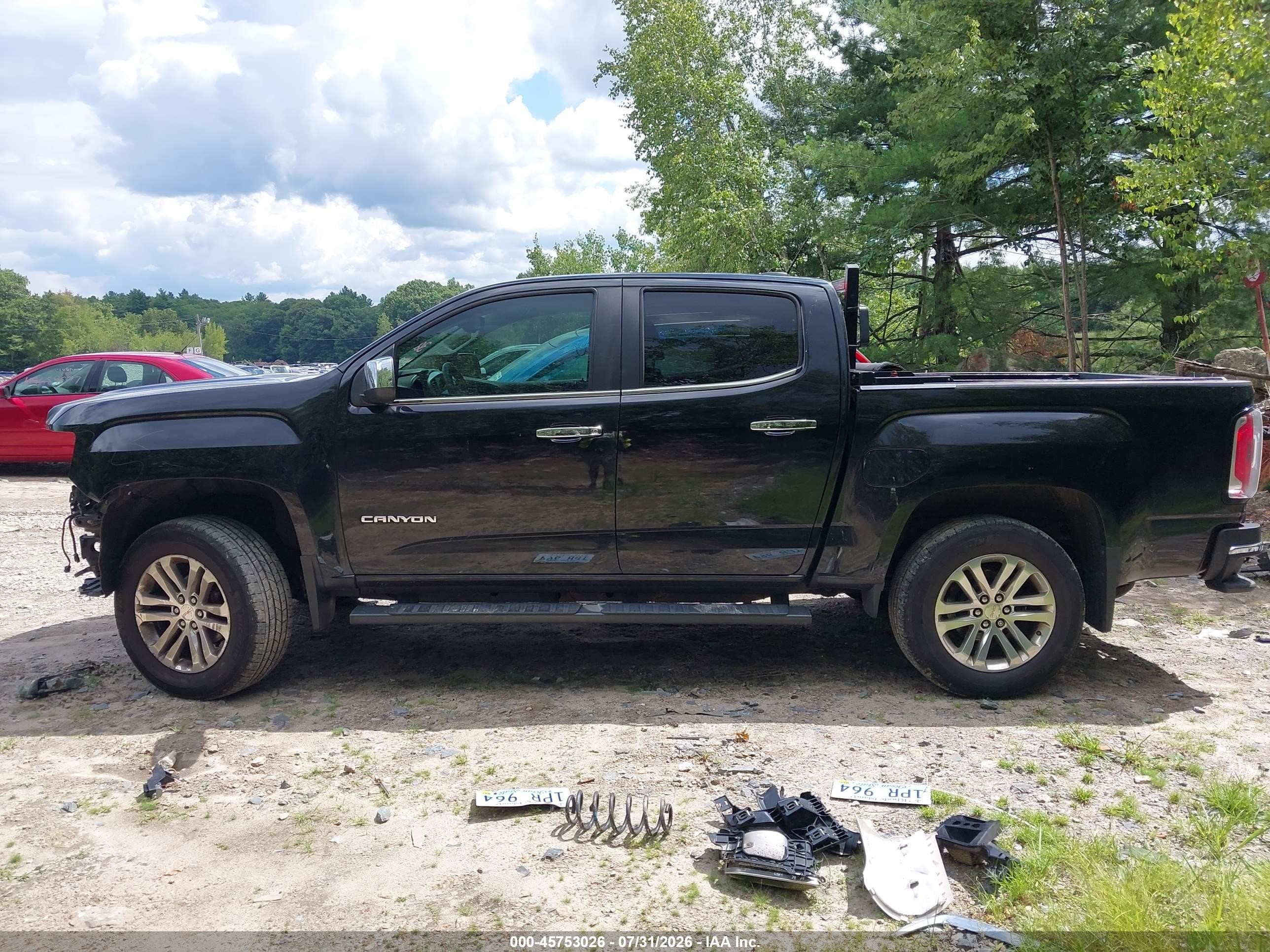 2015 Gmc Canyon 4wd Slt Black vin: 1GTG6CE33F1256413
