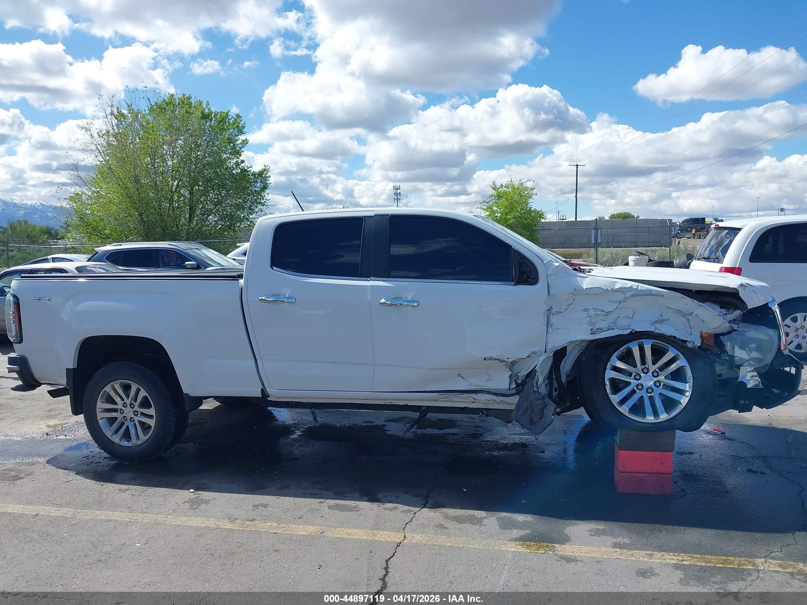 2015 Gmc Canyon Slt White vin: 1GTG6CE34F1192799