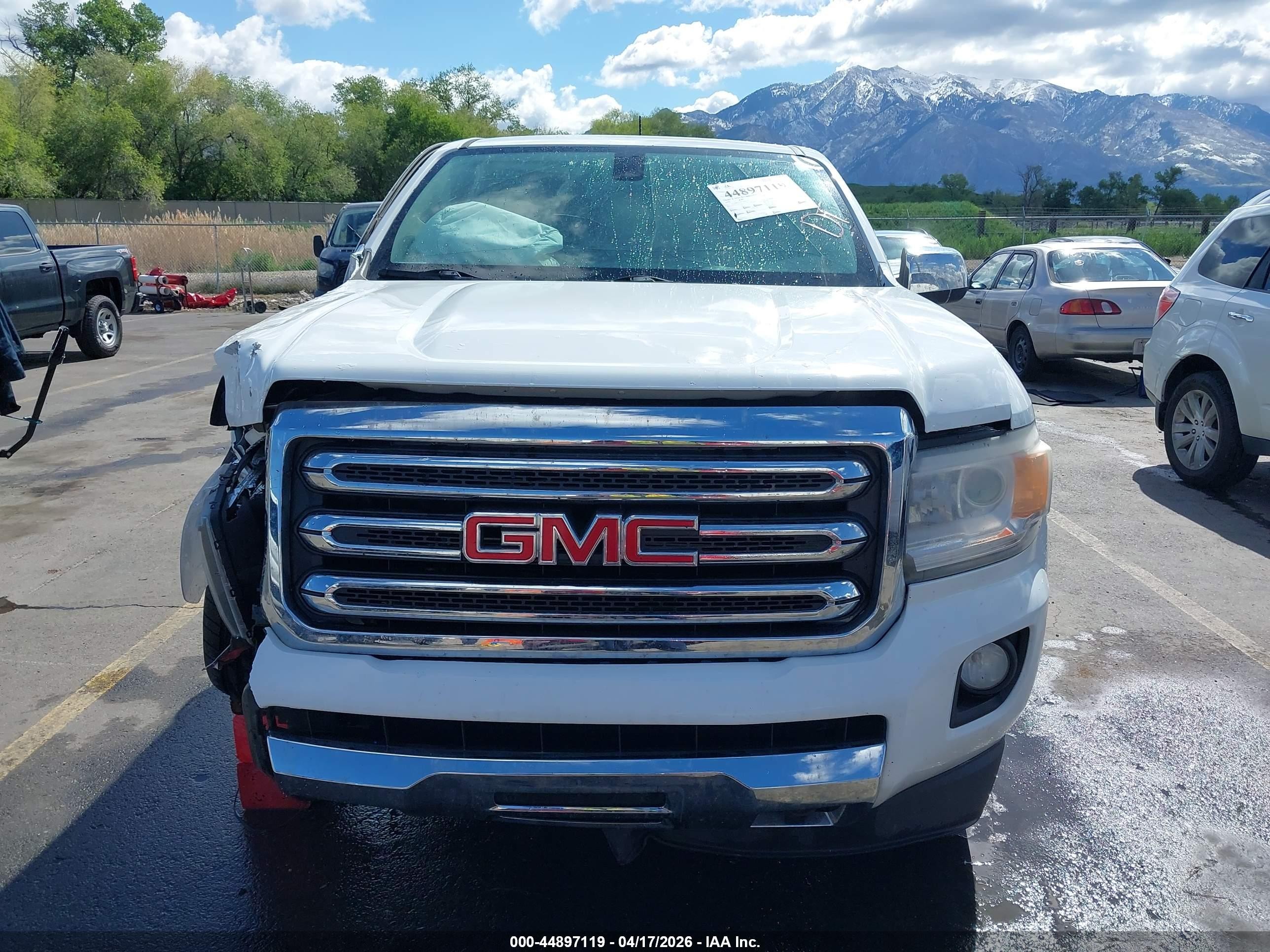 2015 Gmc Canyon Slt White vin: 1GTG6CE34F1192799