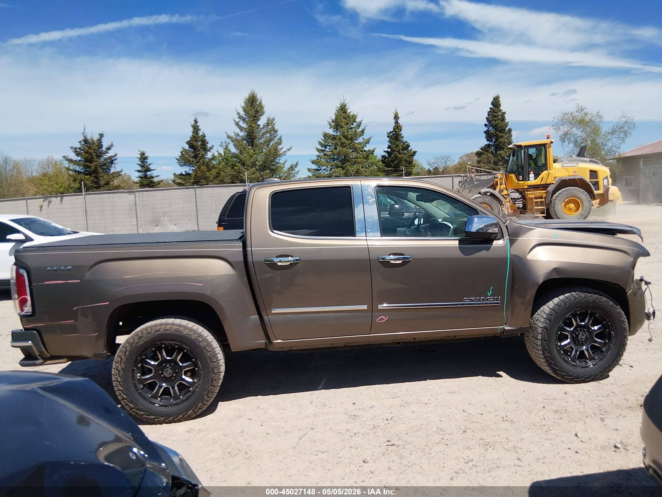 2015 Gmc Canyon Slt Gray vin: 1GTG6CE35F1189653