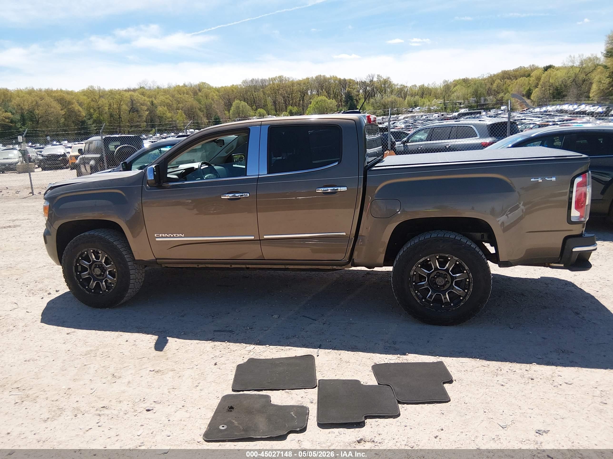 2015 Gmc Canyon Slt Gray vin: 1GTG6CE35F1189653