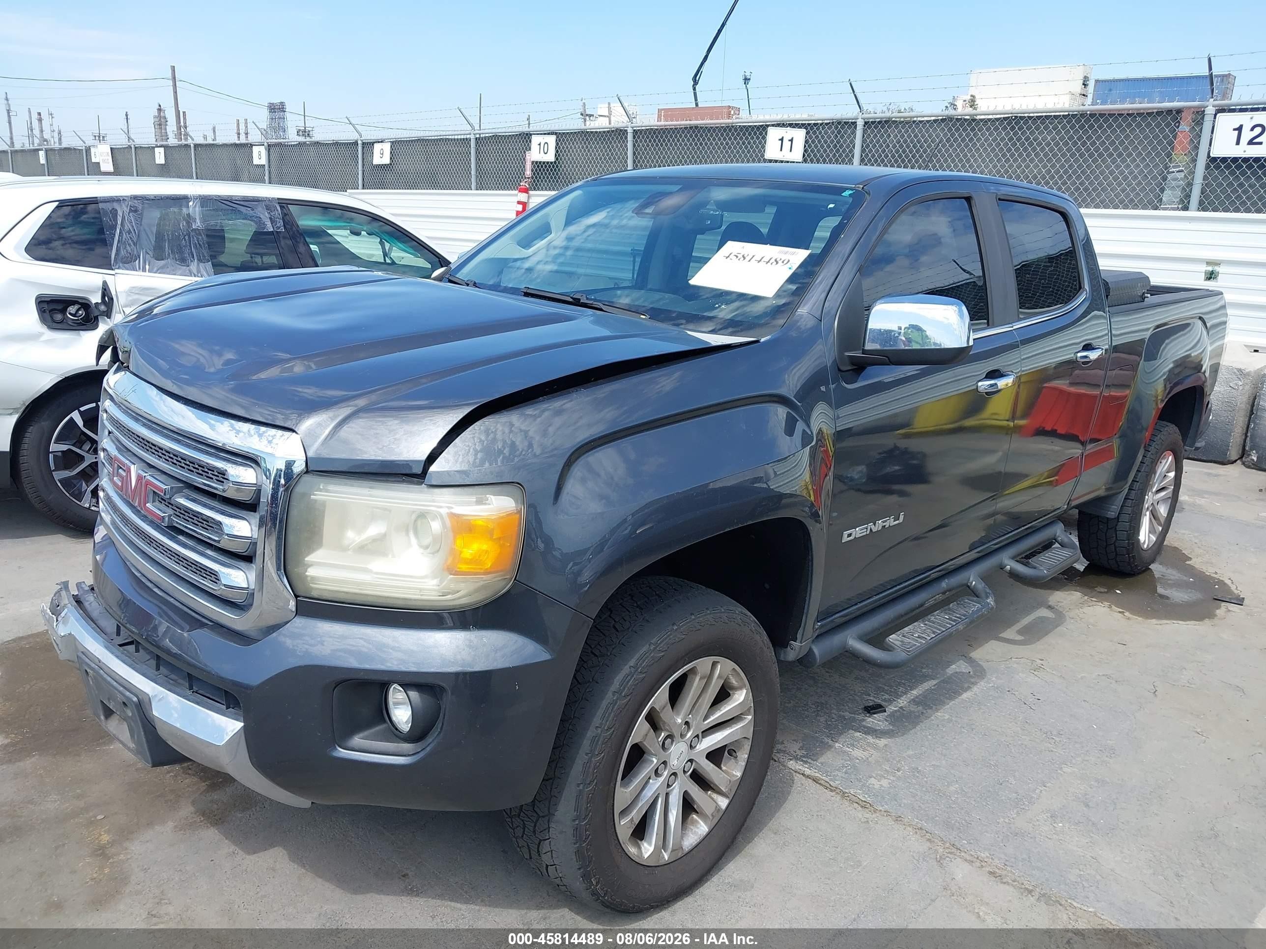 2015 Gmc Canyon 4wd Slt Gray vin: 1GTG6CE36F1124875