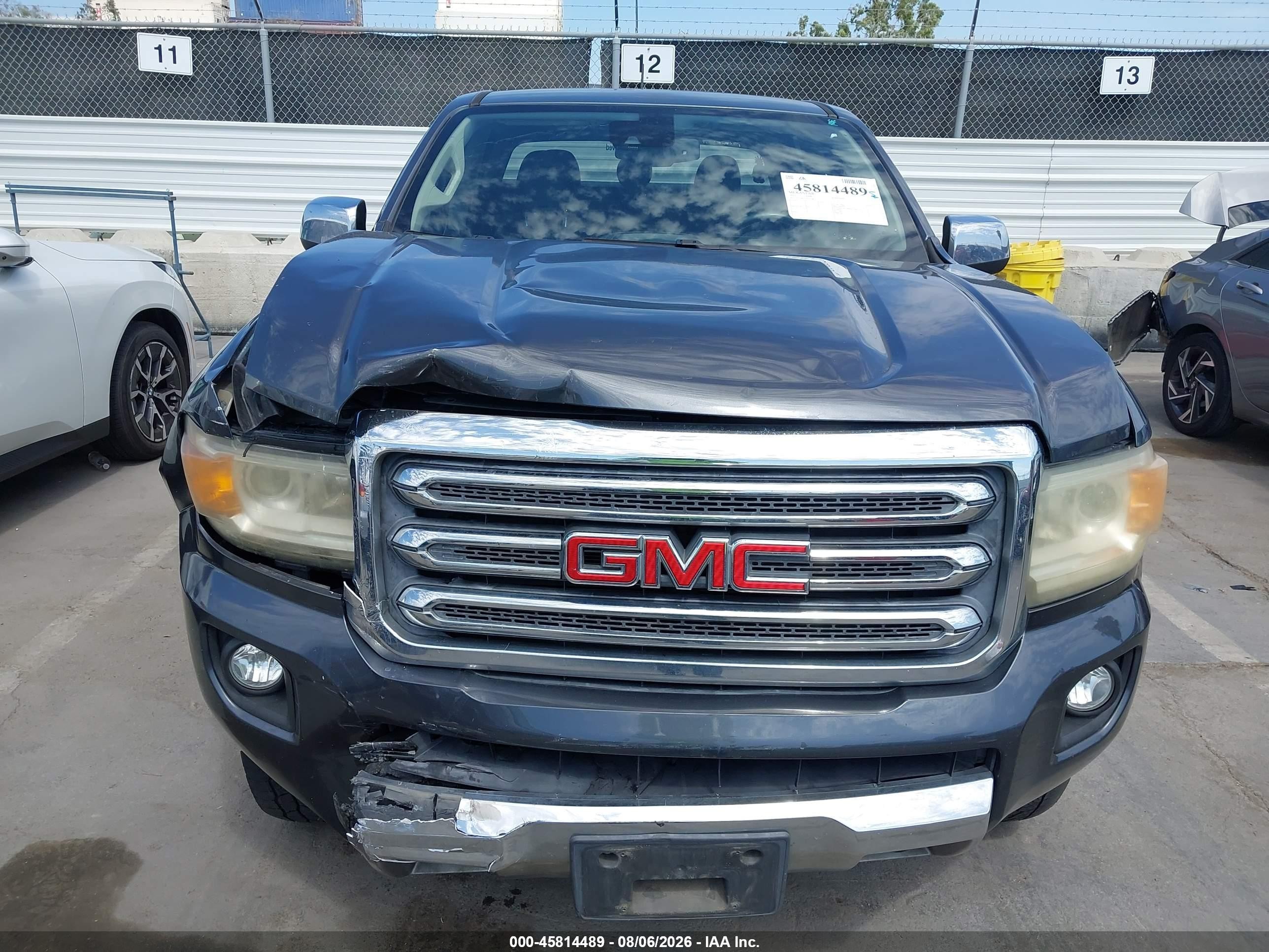 2015 Gmc Canyon 4wd Slt Gray vin: 1GTG6CE36F1124875