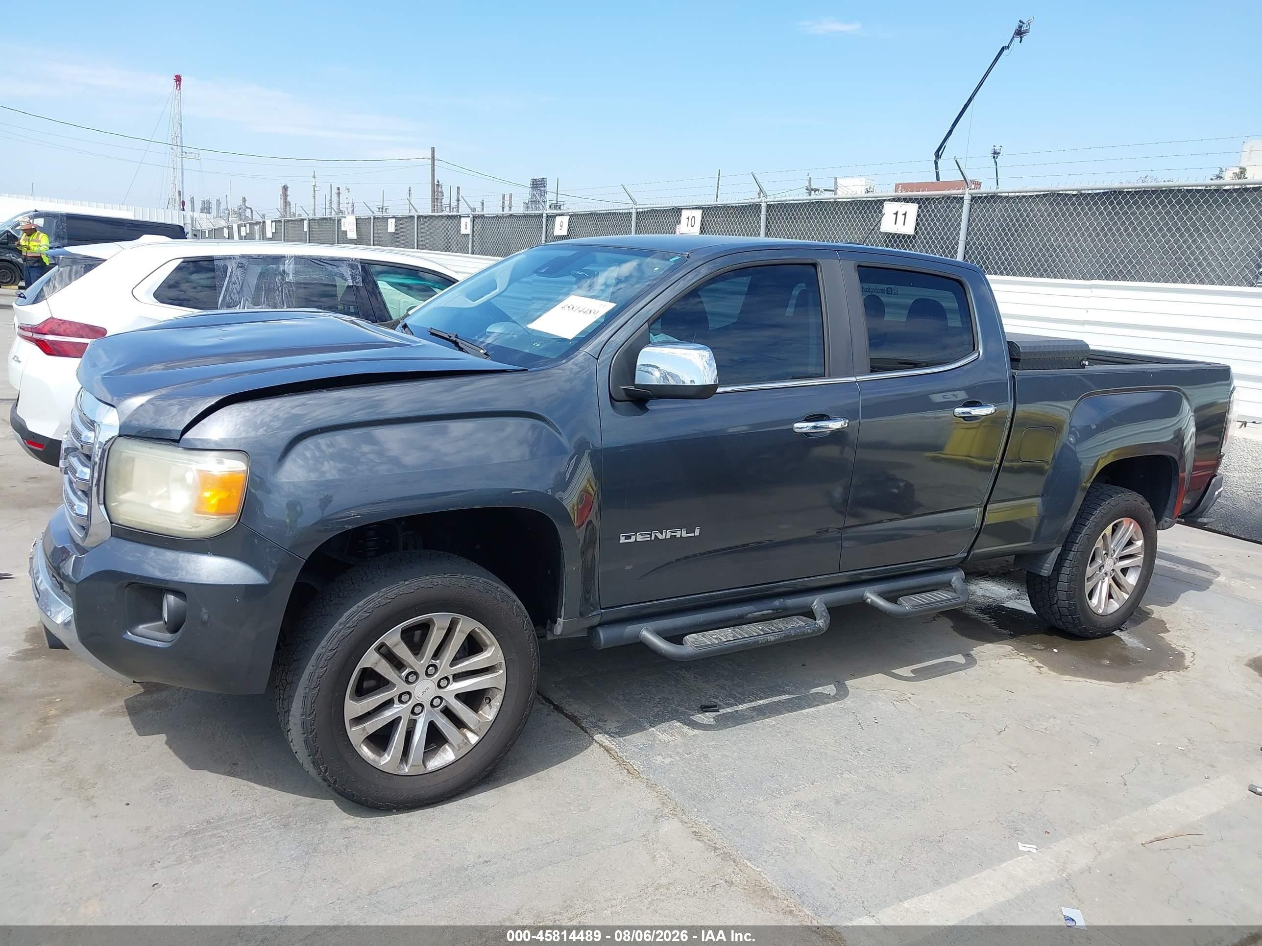 2015 Gmc Canyon 4wd Slt Gray vin: 1GTG6CE36F1124875