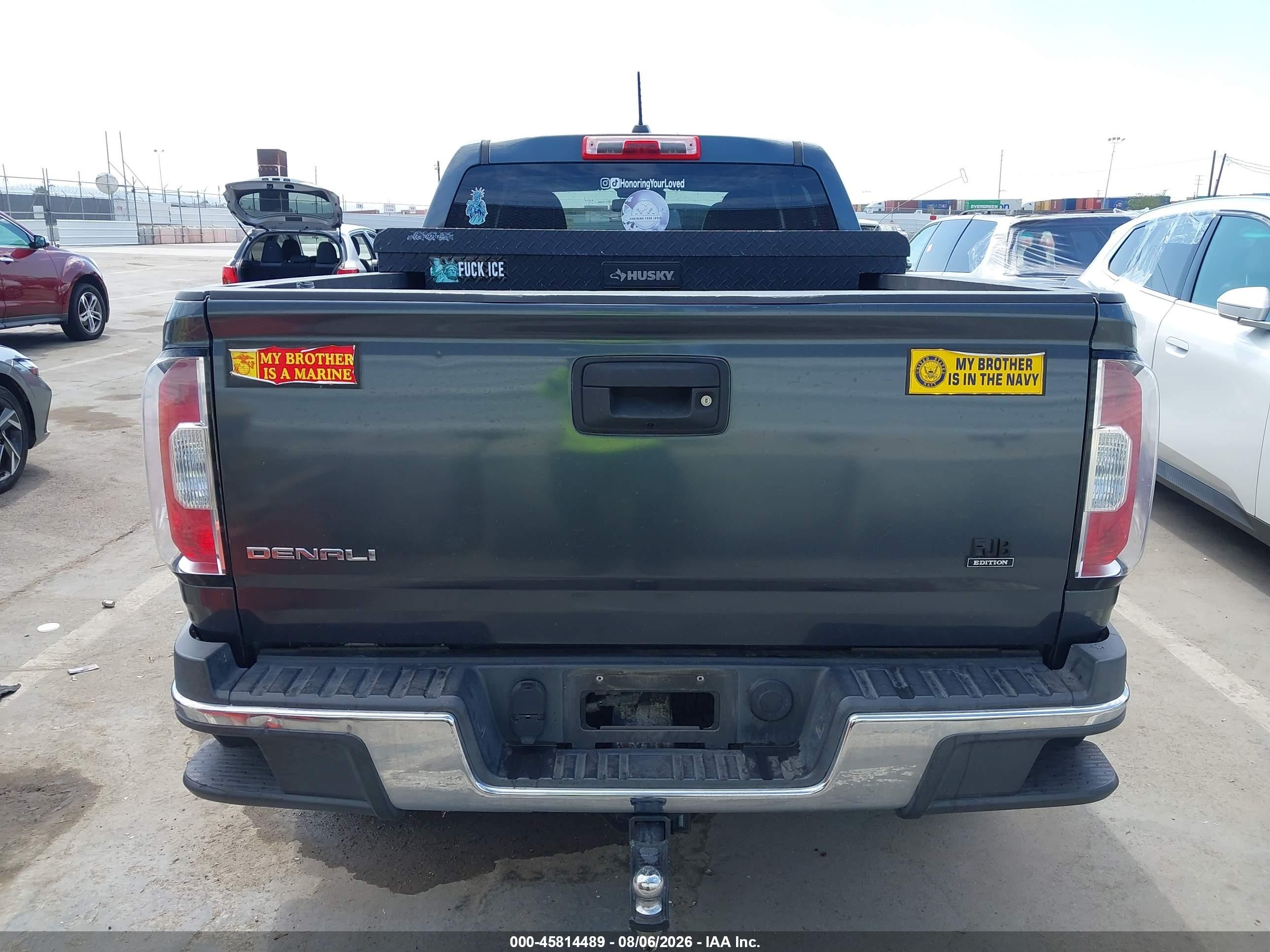 2015 Gmc Canyon 4wd Slt Gray vin: 1GTG6CE36F1124875