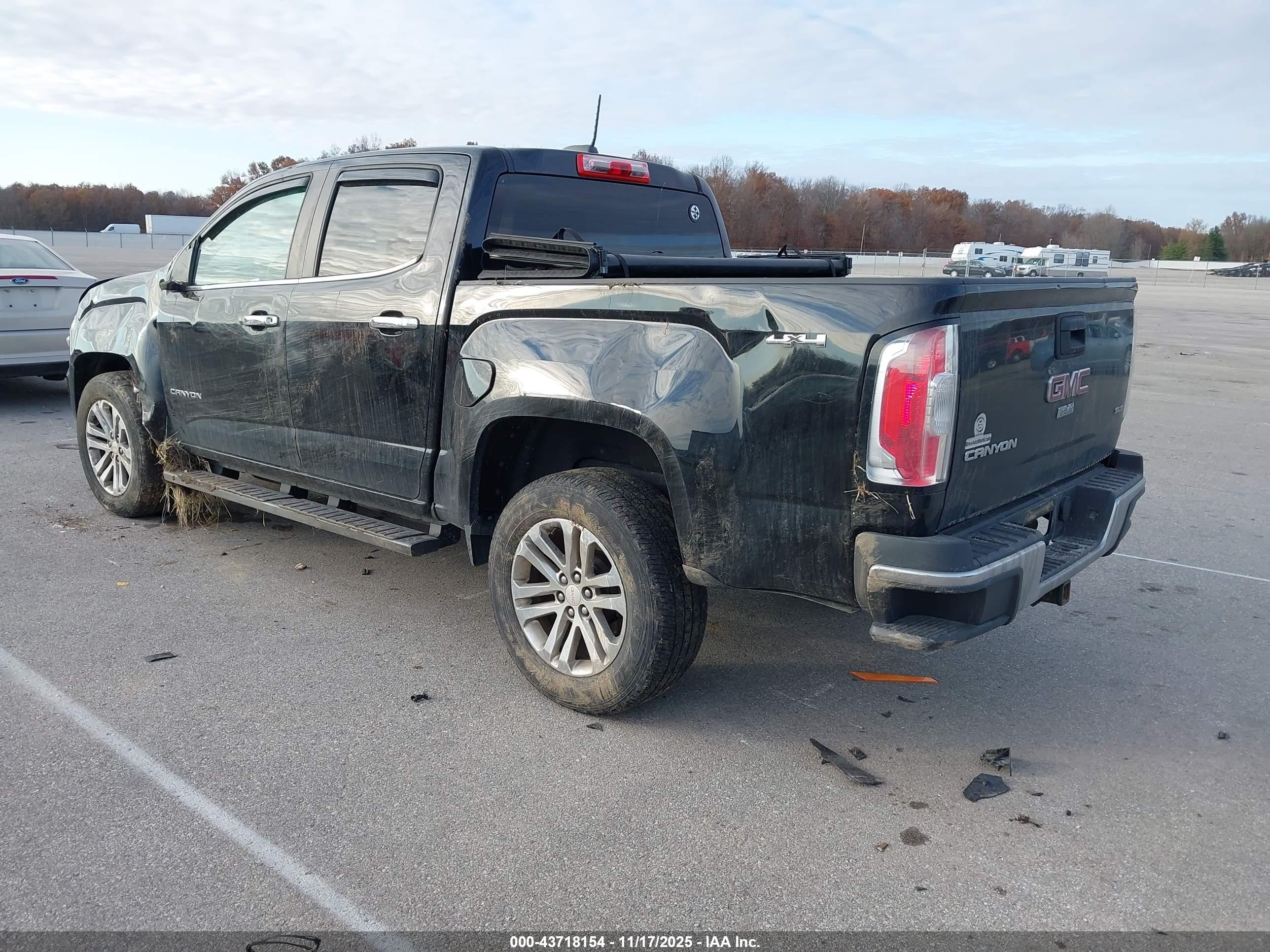 2015 Gmc Canyon Slt Black vin: 1GTG6CE36F1149324