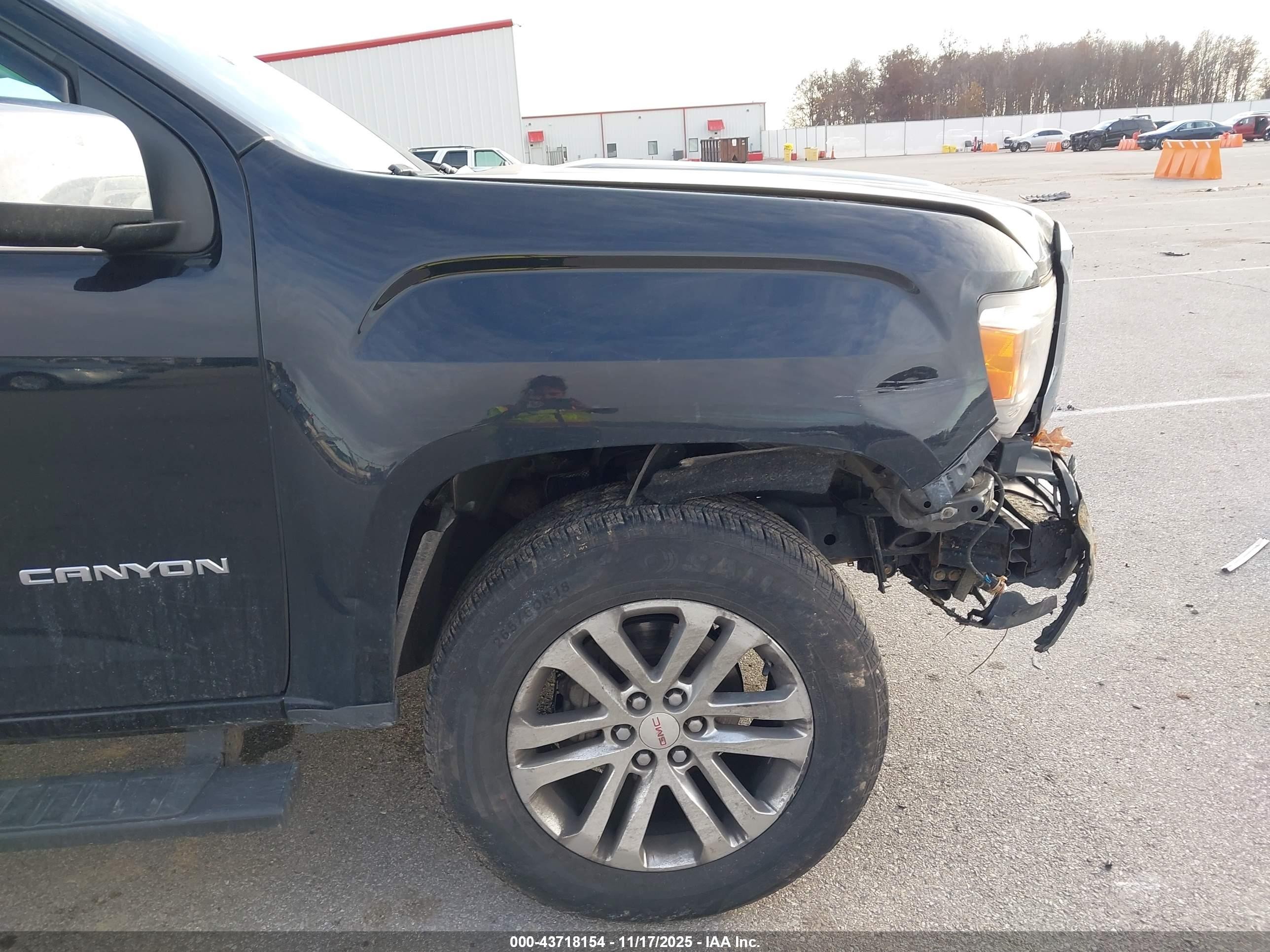 2015 Gmc Canyon Slt Black vin: 1GTG6CE36F1149324