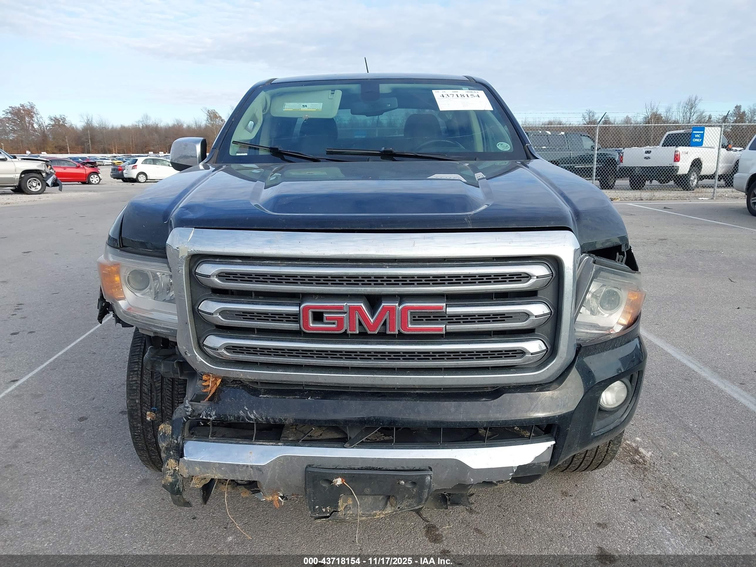 2015 Gmc Canyon Slt Black vin: 1GTG6CE36F1149324