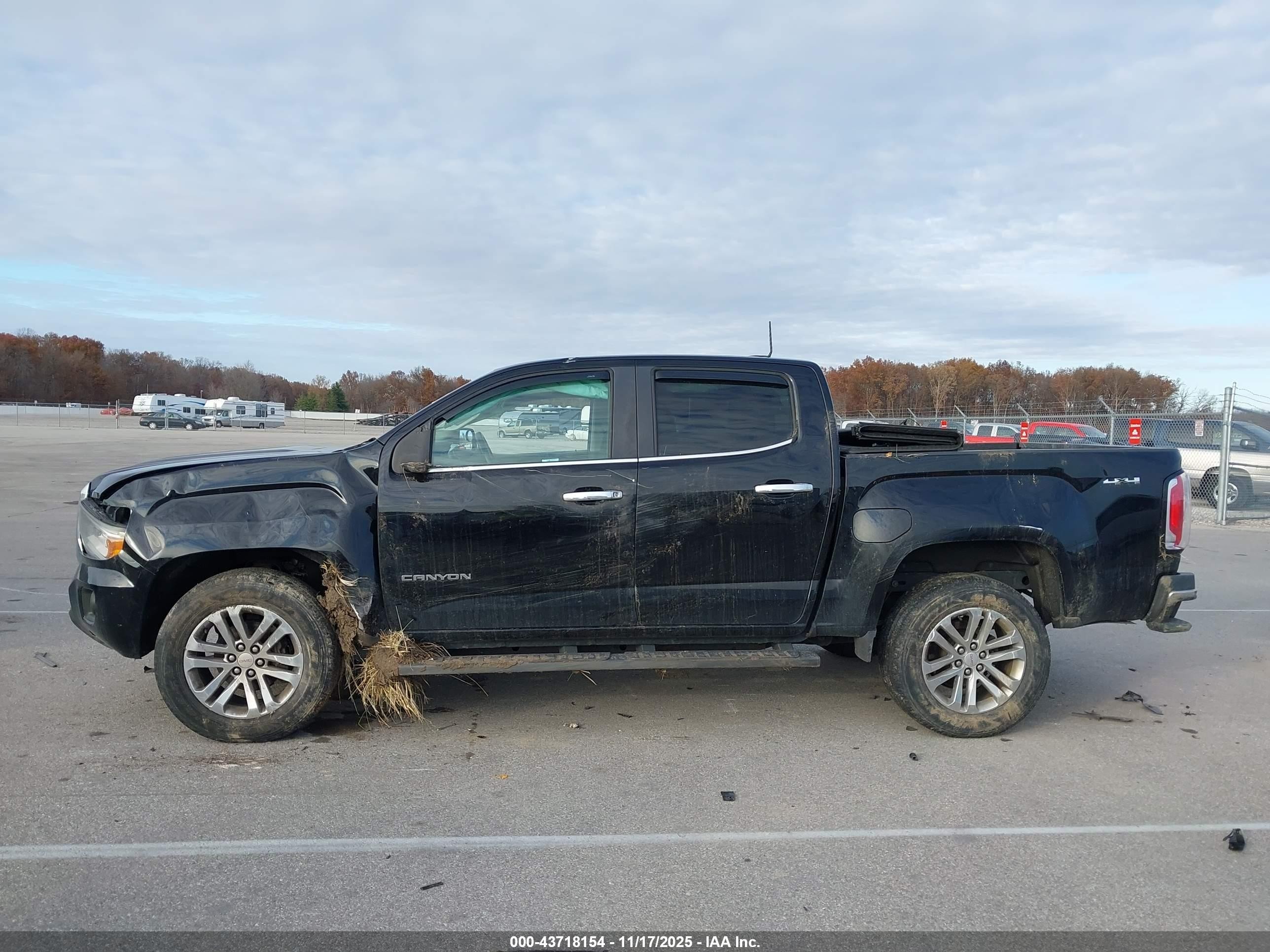 2015 Gmc Canyon Slt Black vin: 1GTG6CE36F1149324