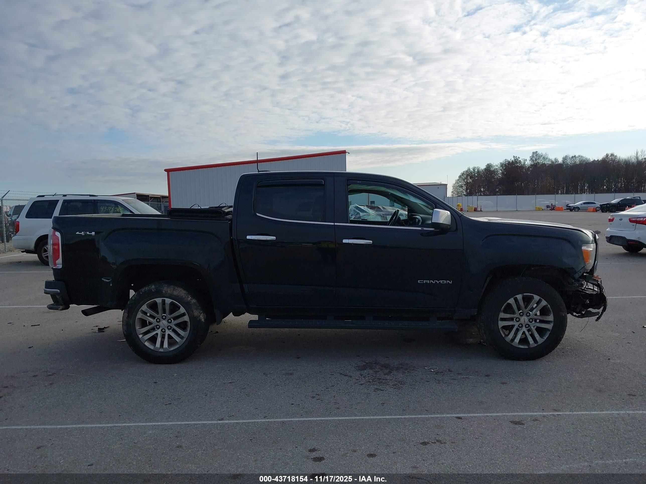 2015 Gmc Canyon Slt Black vin: 1GTG6CE36F1149324