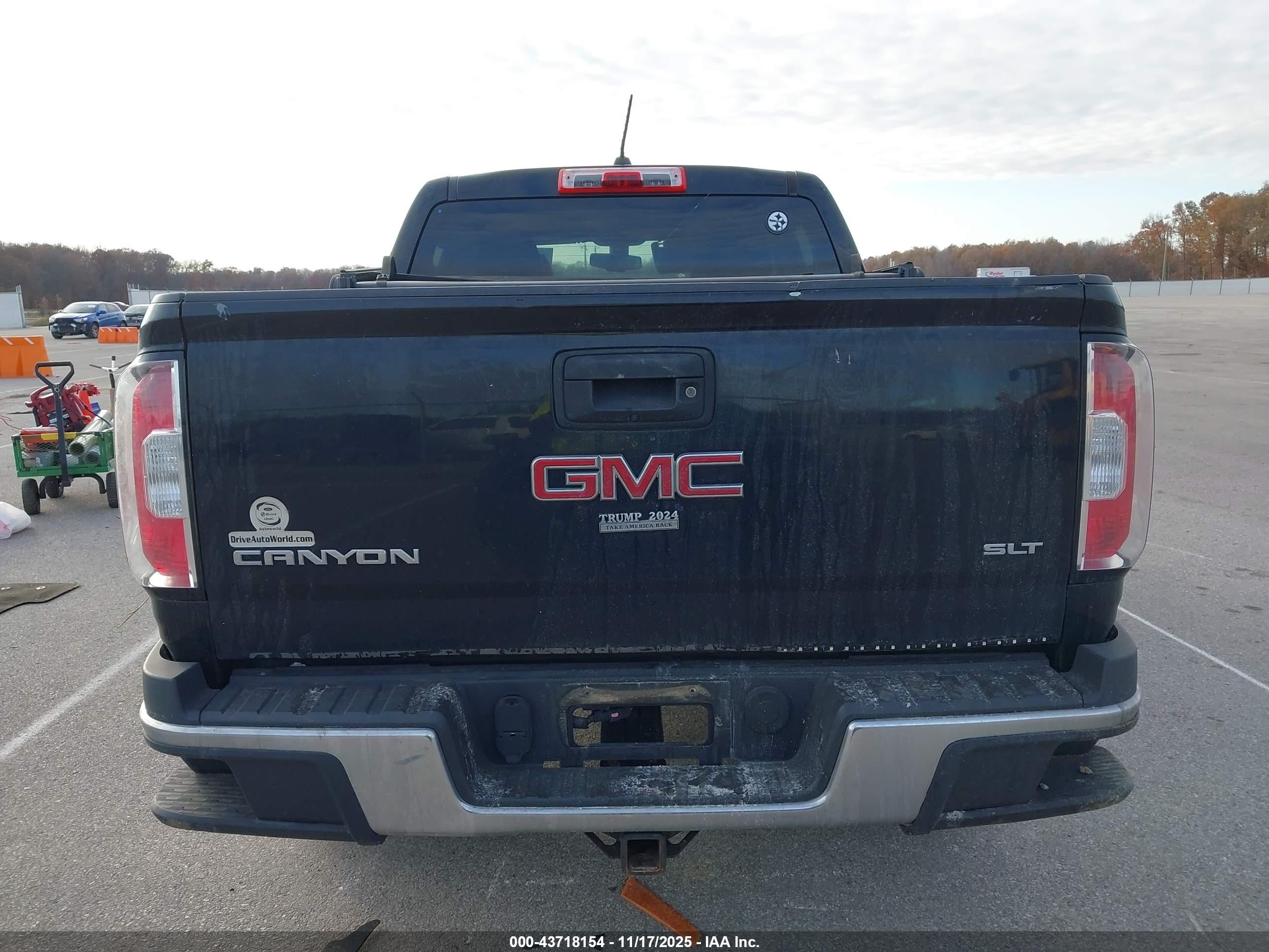 2015 Gmc Canyon Slt Black vin: 1GTG6CE36F1149324
