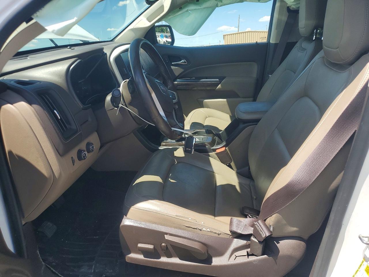 2015 Gmc Canyon Slt White vin: 1GTG6CE36F1236057