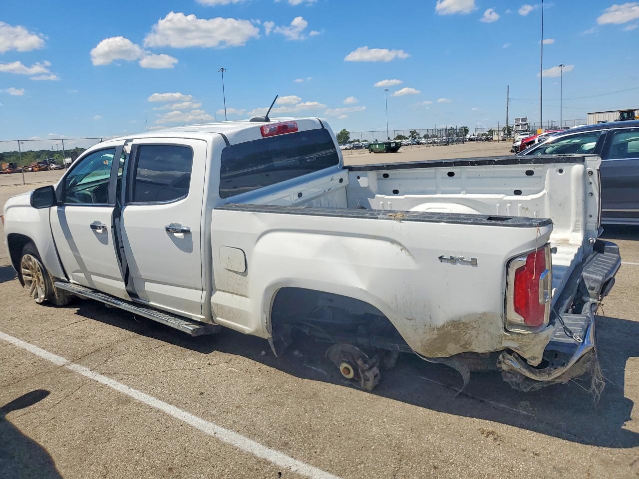 2015 Gmc Canyon Slt White vin: 1GTG6CE36F1236057