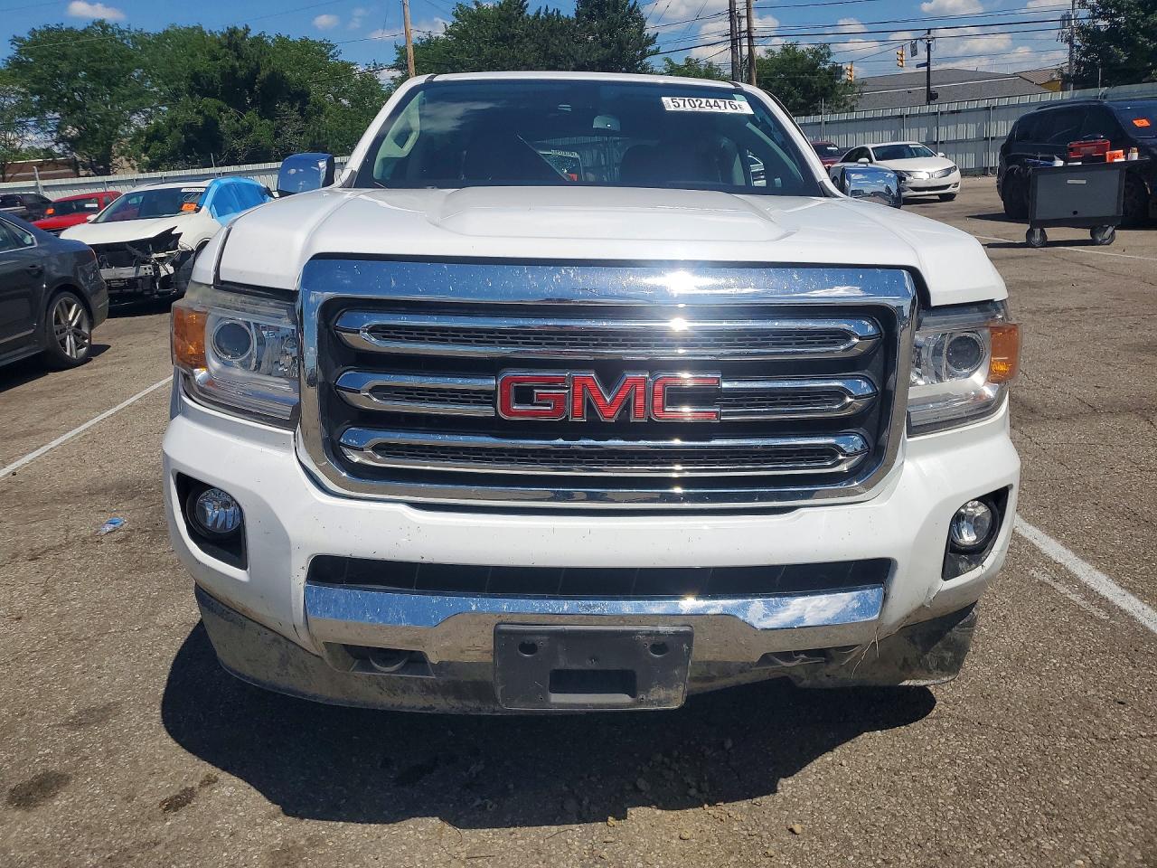 2015 Gmc Canyon Slt White vin: 1GTG6CE36F1236057