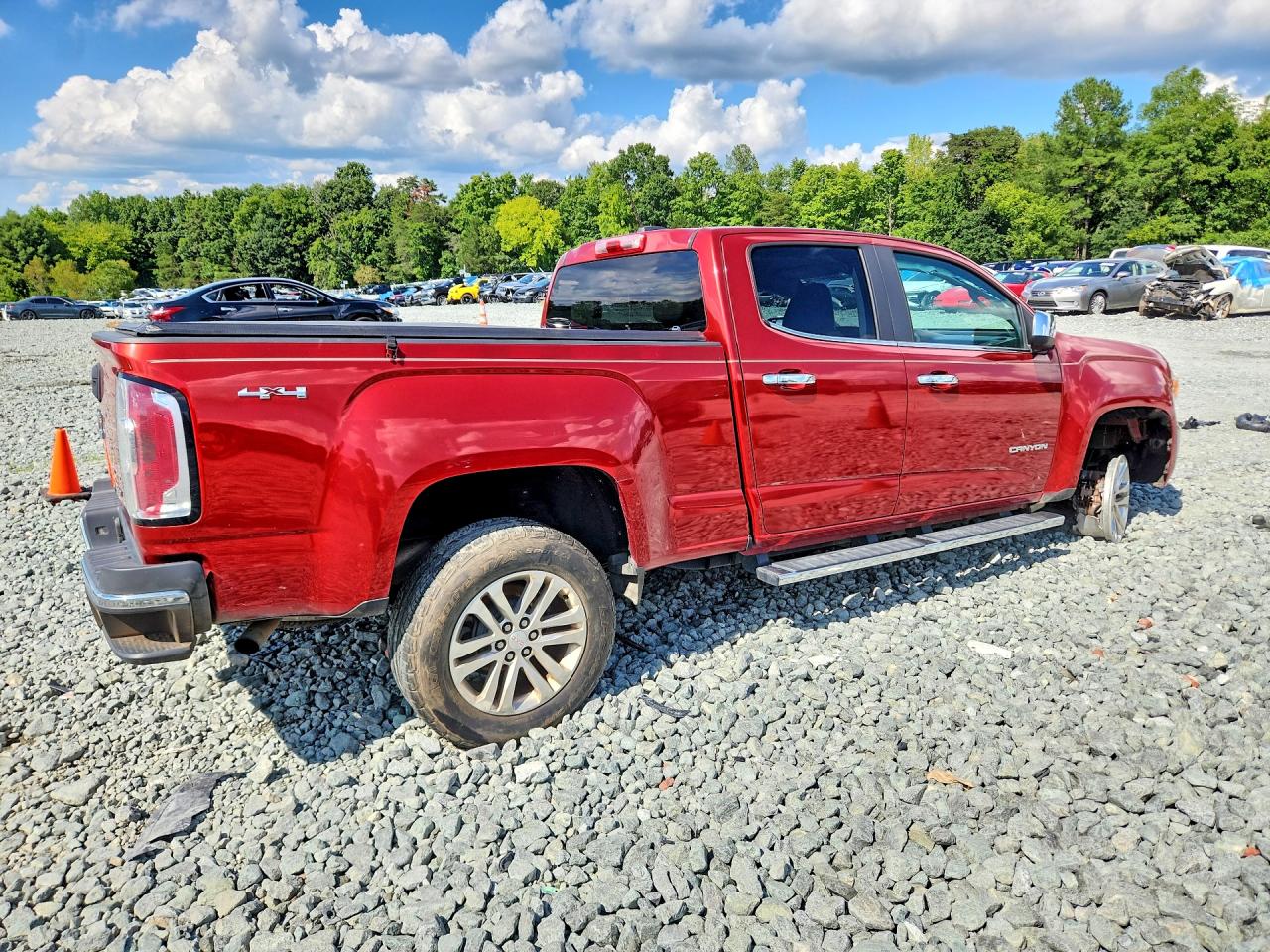 2015 Gmc Canyon Slt Red vin: 1GTG6CE37F1260173