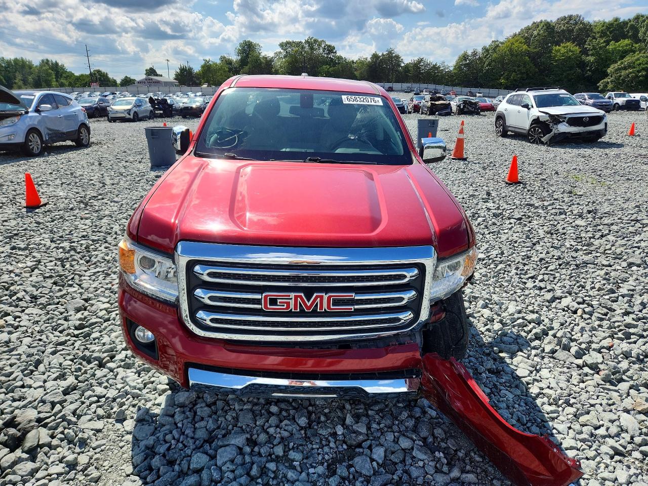 2015 Gmc Canyon Slt Red vin: 1GTG6CE37F1260173