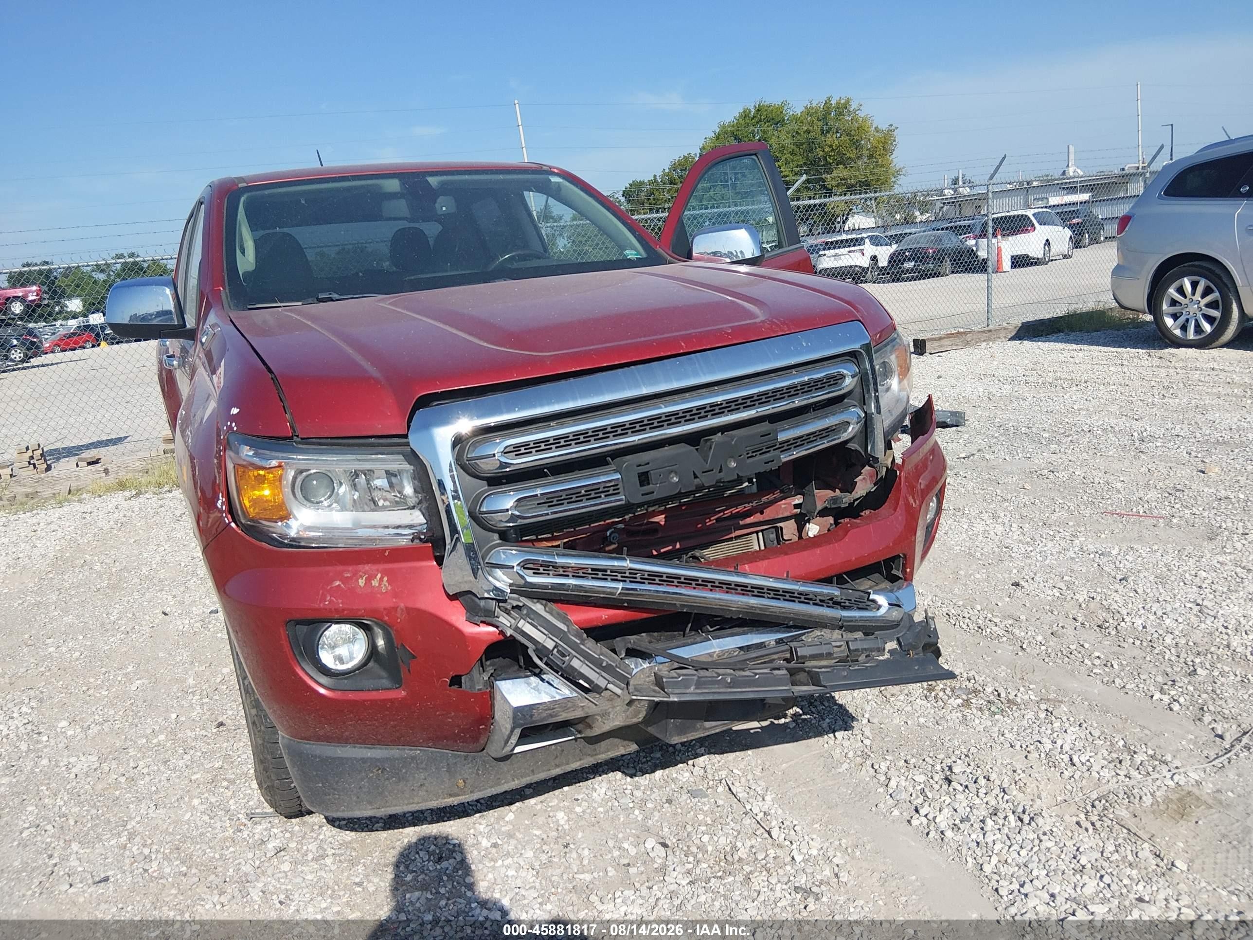 2015 Gmc Canyon 4wd Slt Maroon vin: 1GTG6CE38F1202735