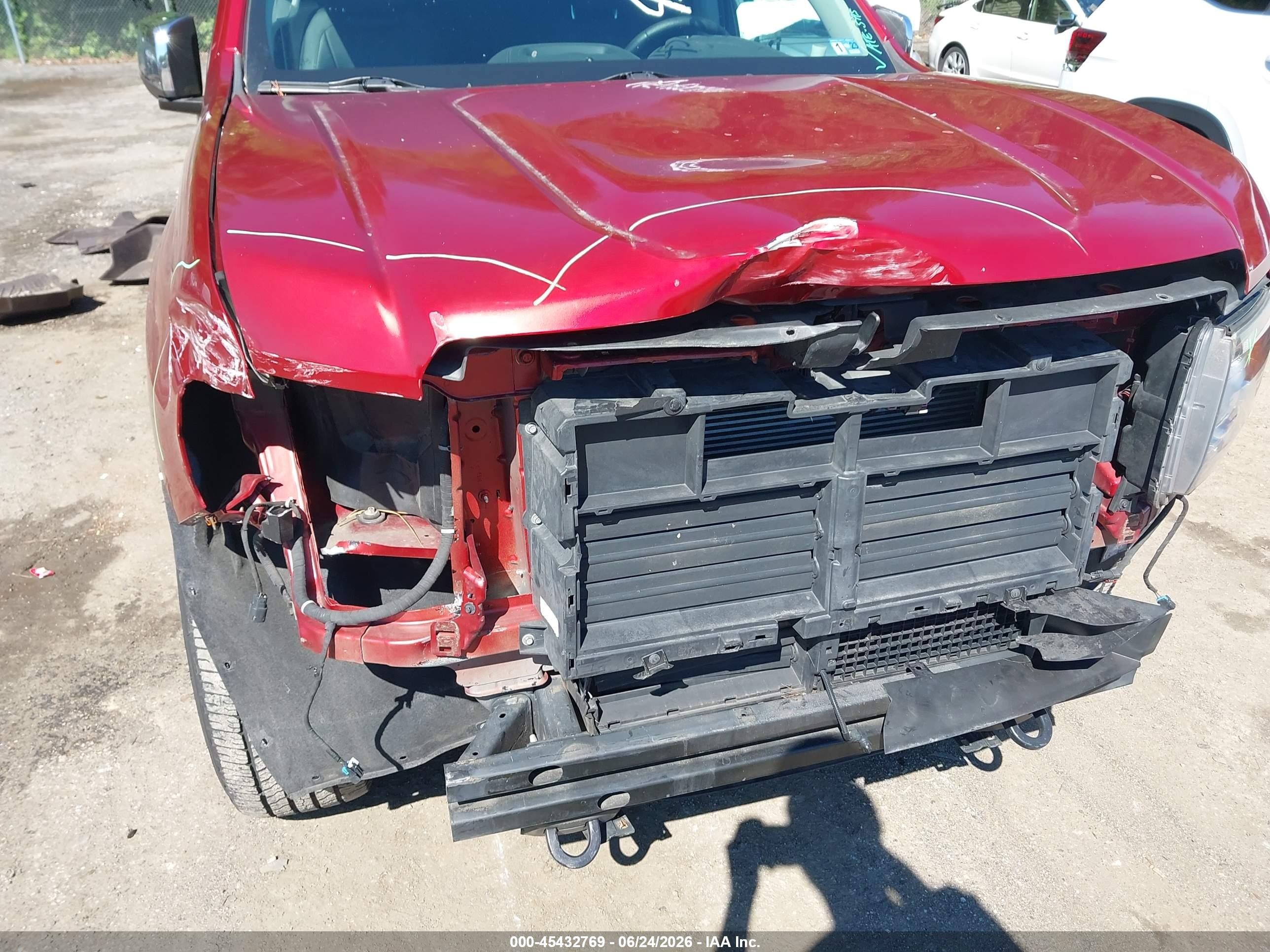 2015 Gmc Canyon Slt Red vin: 1GTG6CE38F1254821