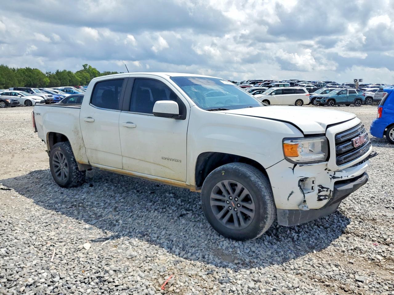 2019 Gmc Canyon Sle White vin: 1GTG6CEN0K1312254