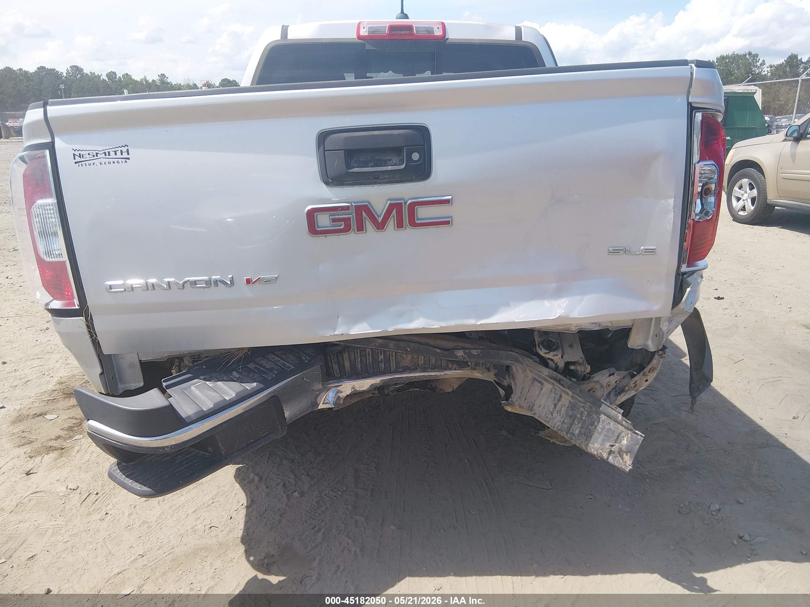 2018 Gmc Canyon Sle Gray vin: 1GTG6CEN7J1295404
