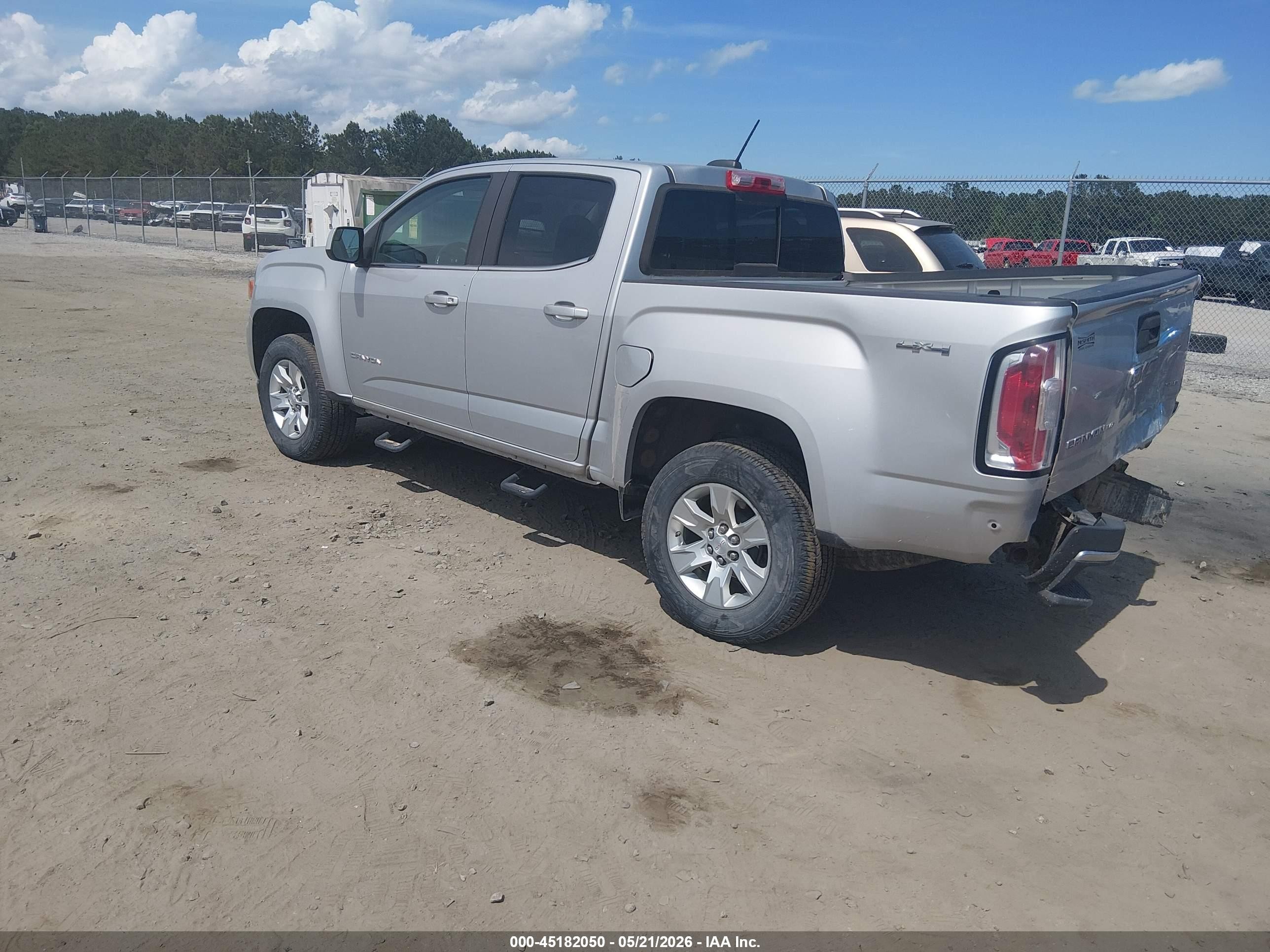 2018 Gmc Canyon Sle Gray vin: 1GTG6CEN7J1295404