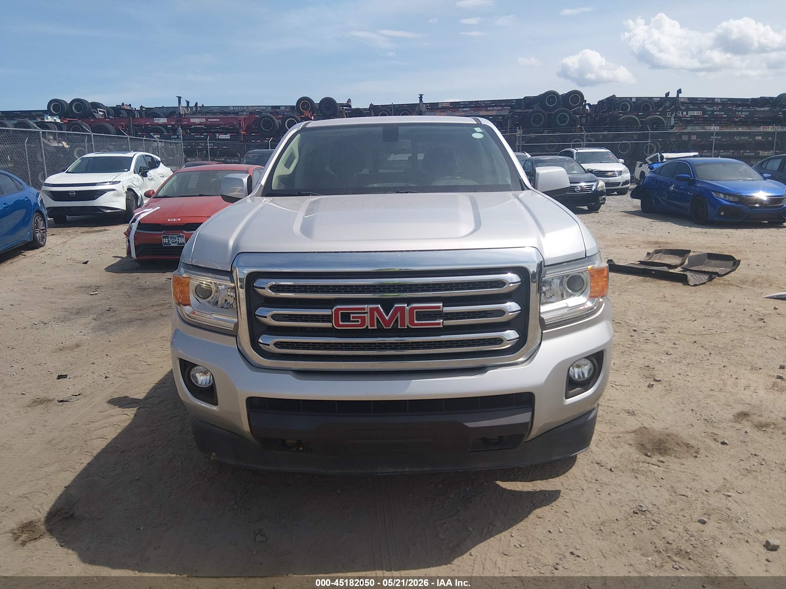 2018 Gmc Canyon Sle Gray vin: 1GTG6CEN7J1295404