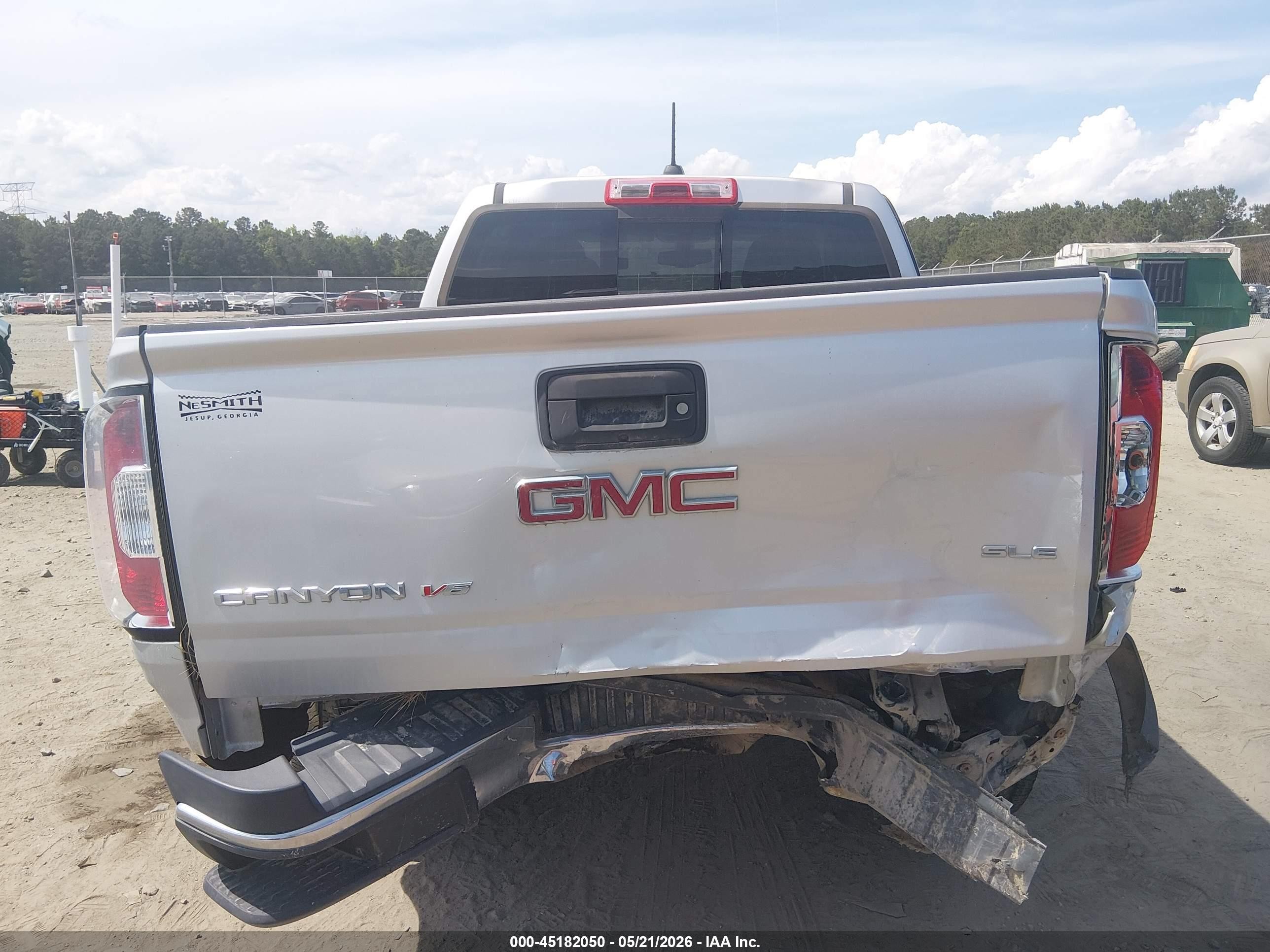 2018 Gmc Canyon Sle Gray vin: 1GTG6CEN7J1295404